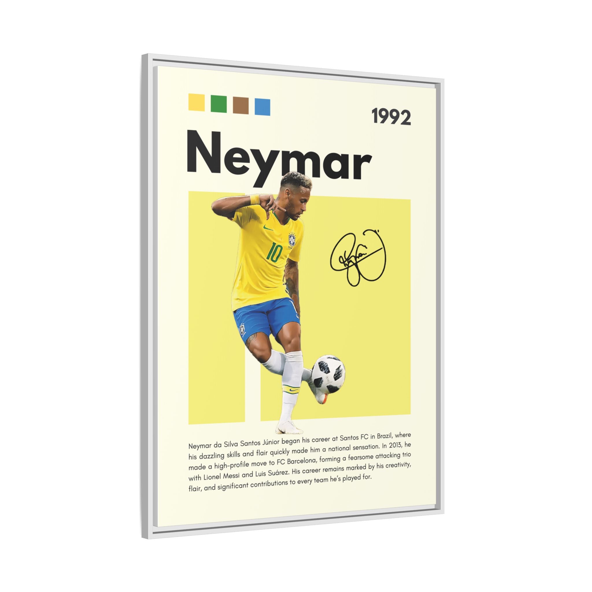 Neymar's Golden Moment - Canvas Wall Art