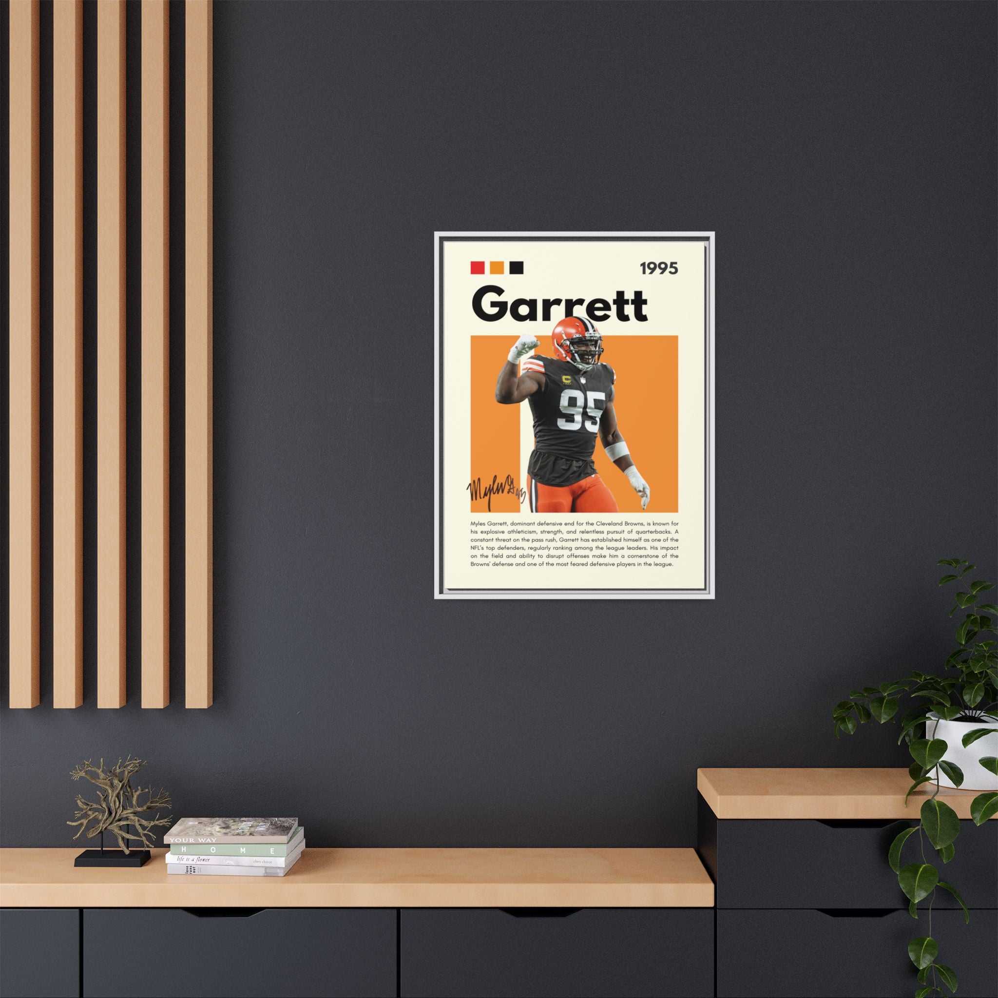 Myles Garrett: Beast of the Browns - Canvas Wall Art