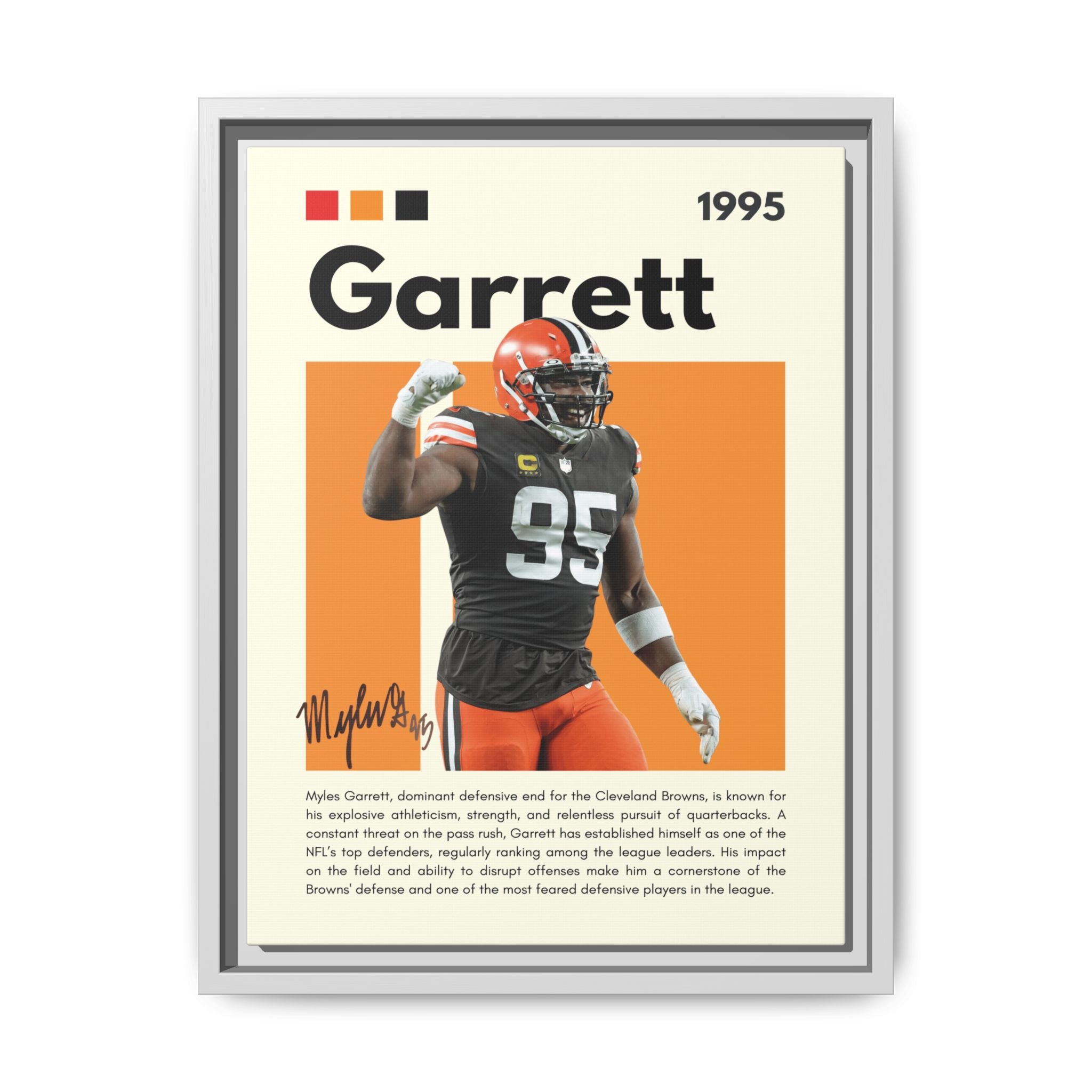 Myles Garrett: Beast of the Browns - Canvas Wall Art