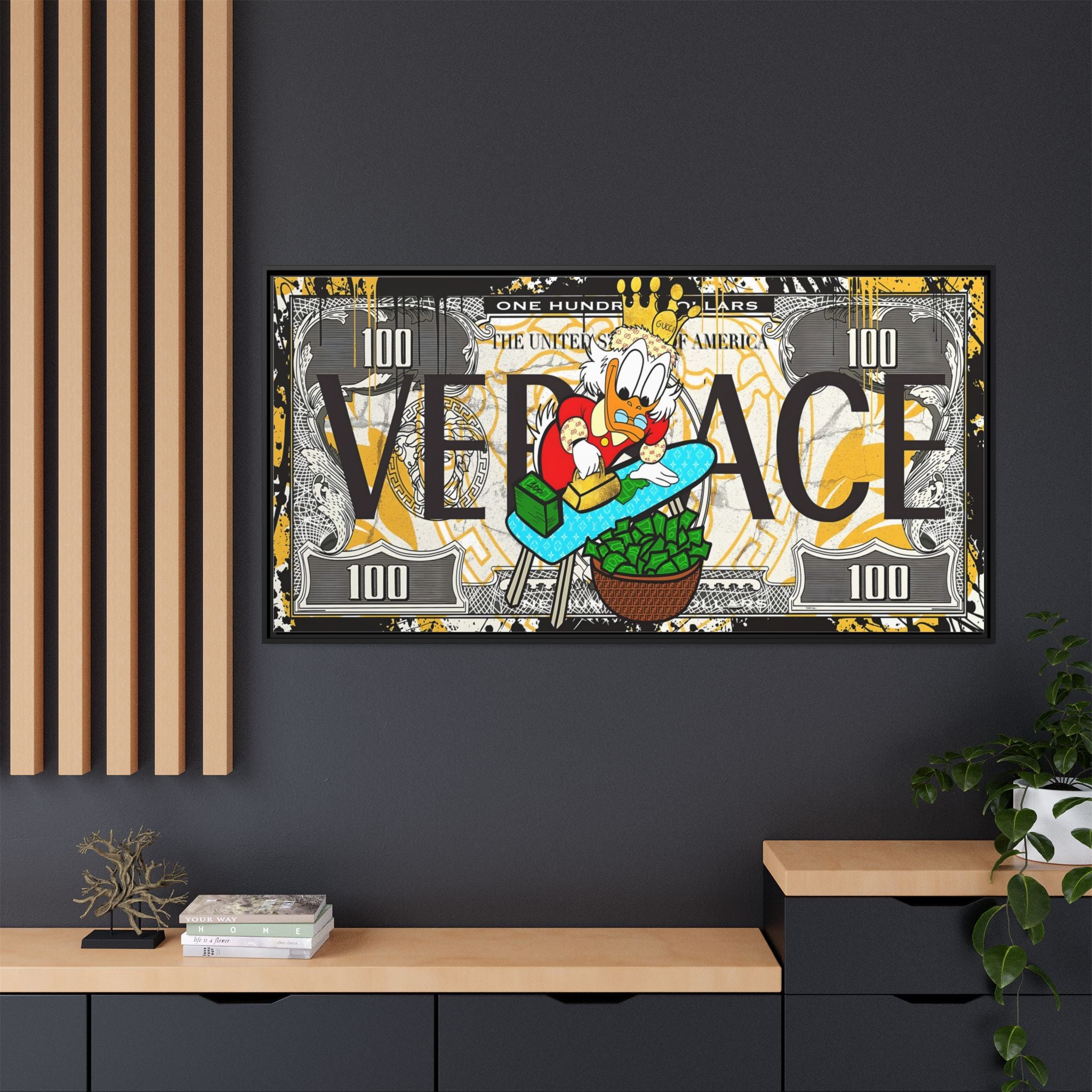 Duckonomics: Pop Art Currency Remix, Urban Financial Whimsy - Canvas Wall Art