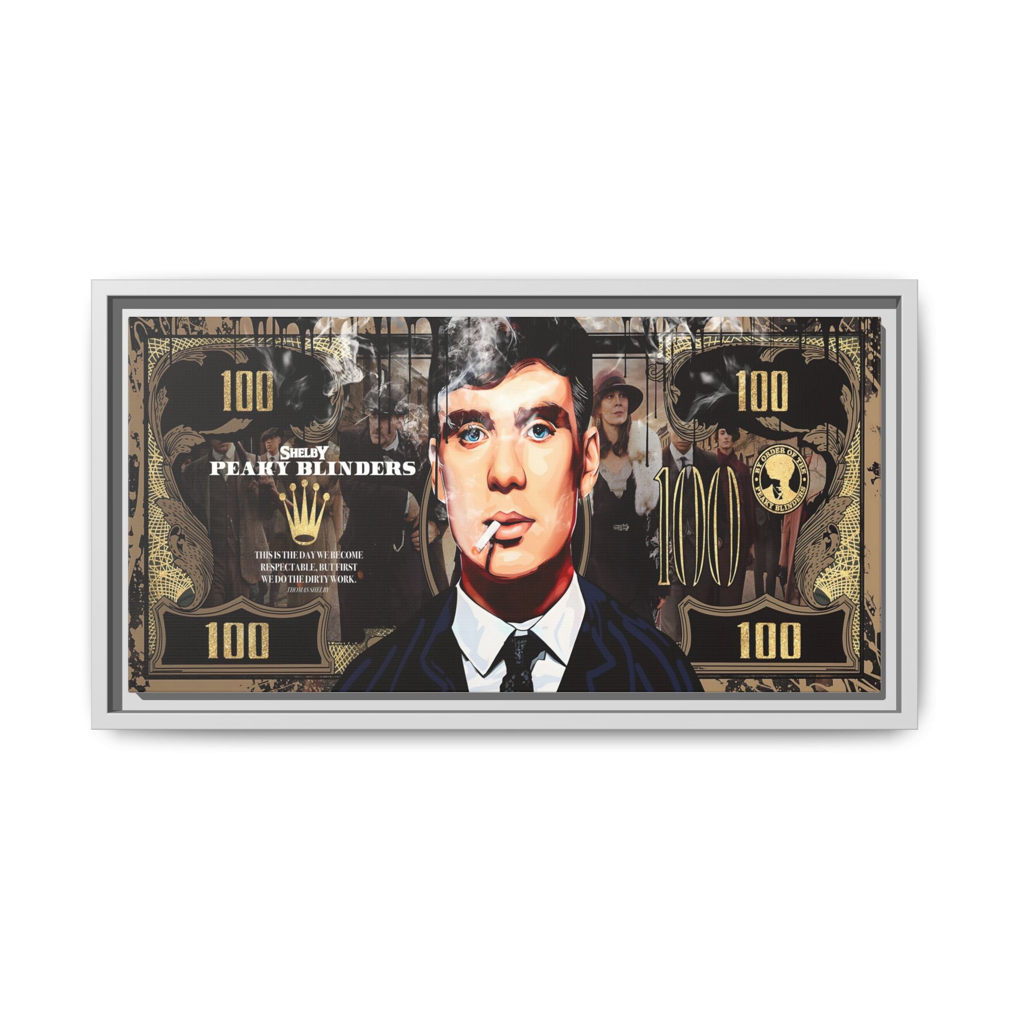Peaky Blinders Reign: Shelby Empire Rising, Vintage Gangster Art Portrait - Canvas Wall Art