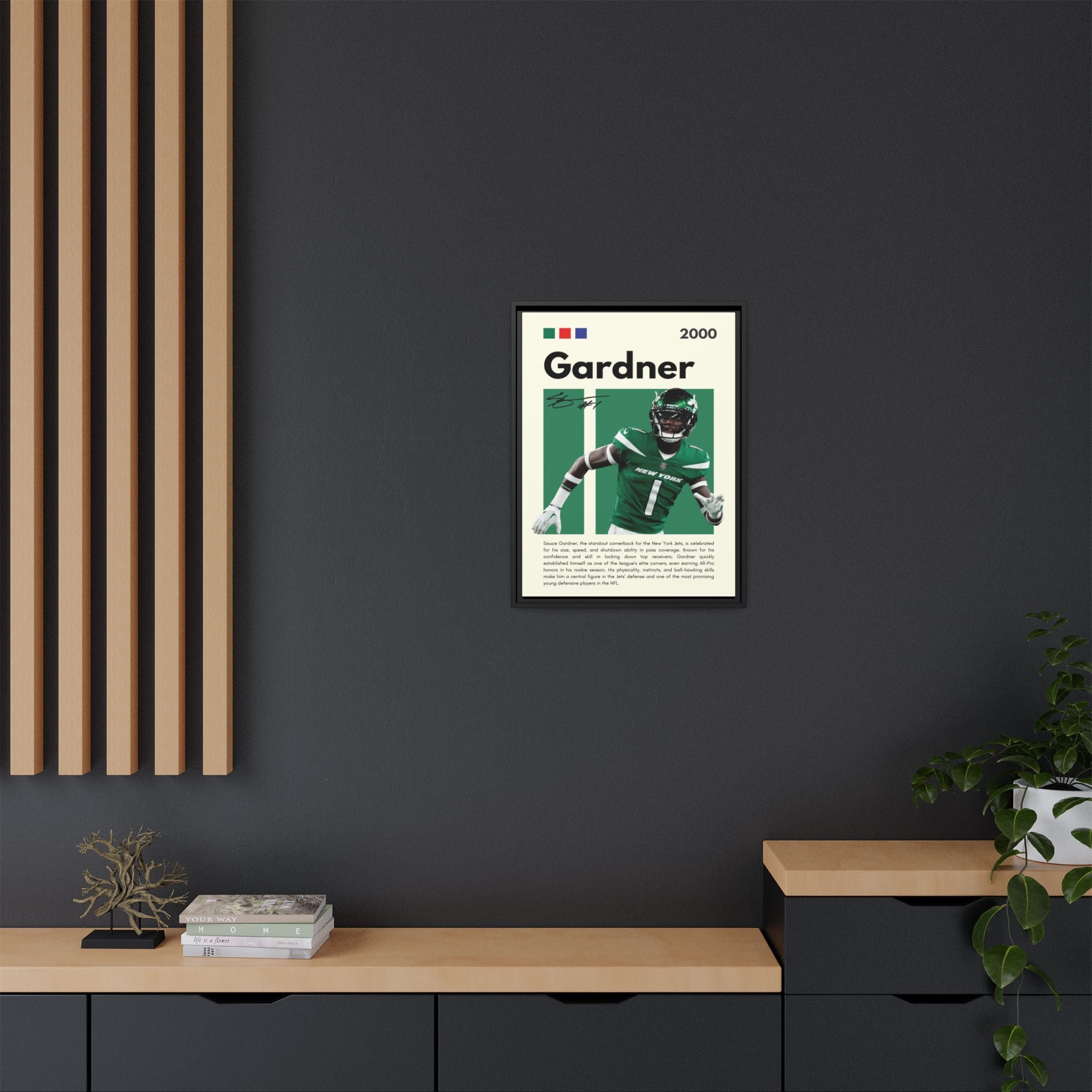 Sauce Gardner: Defensive Dynamo - Canvas Wall Art