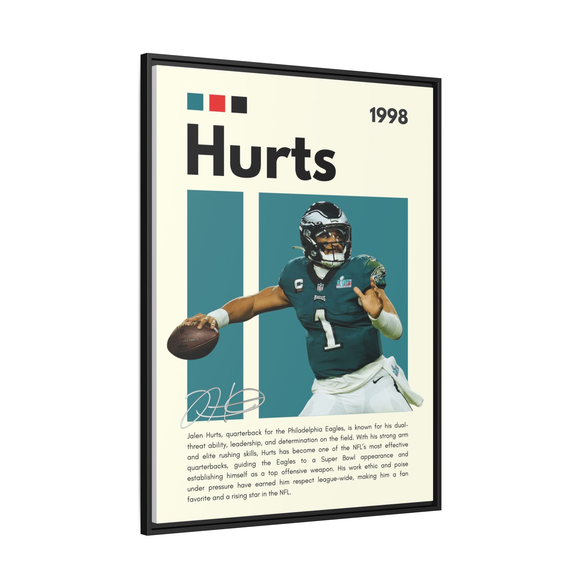 Quarterback's Triumph - Canvas Wall Art