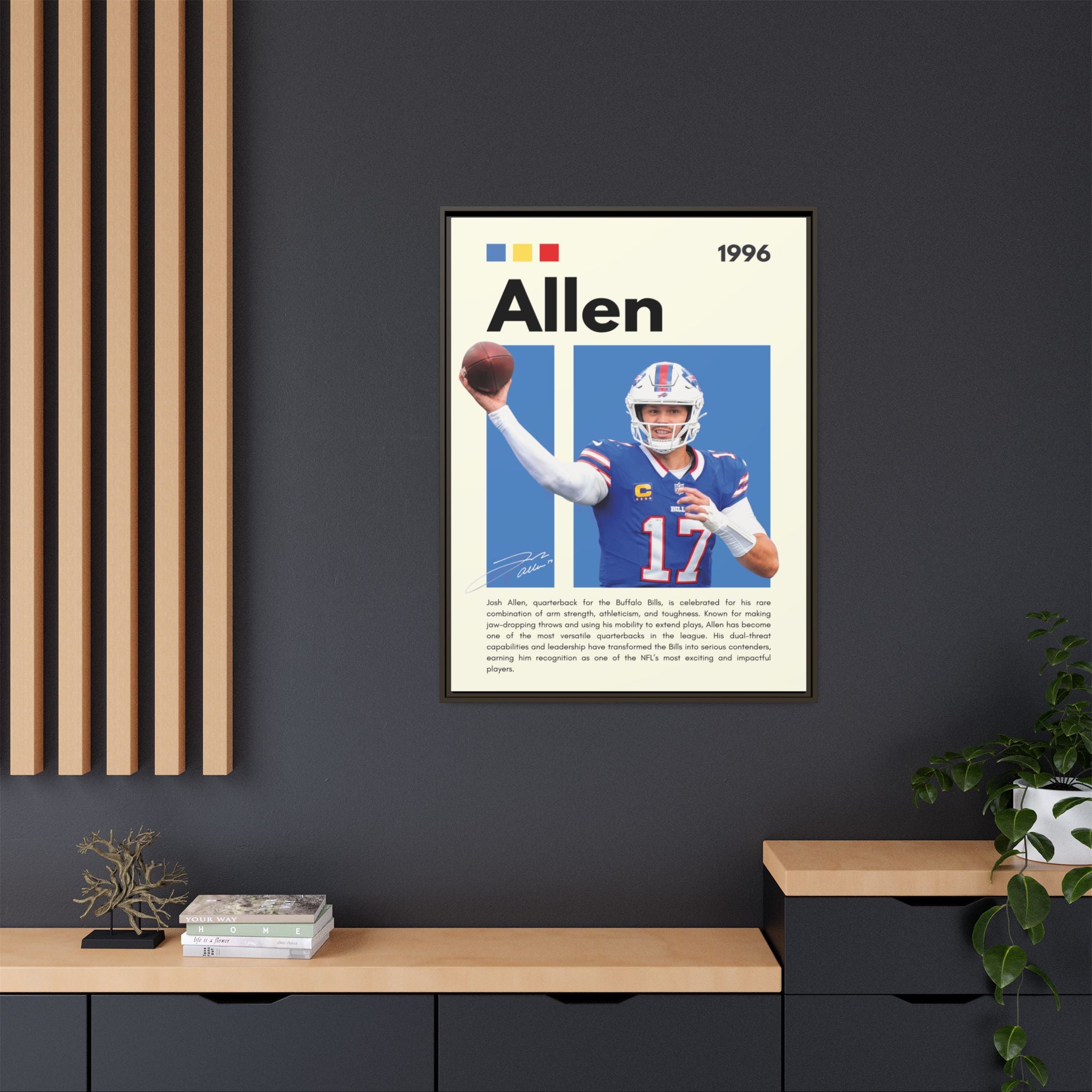 Josh Allen - Canvas Wall Art