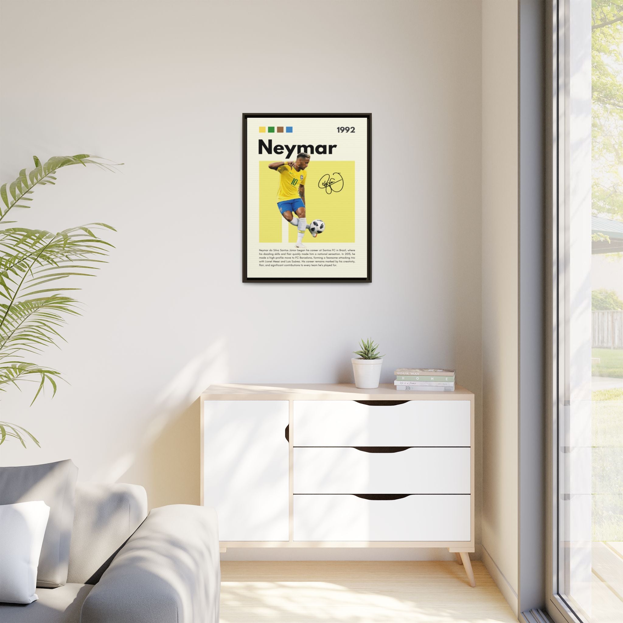 Neymar's Golden Moment - Canvas Wall Art