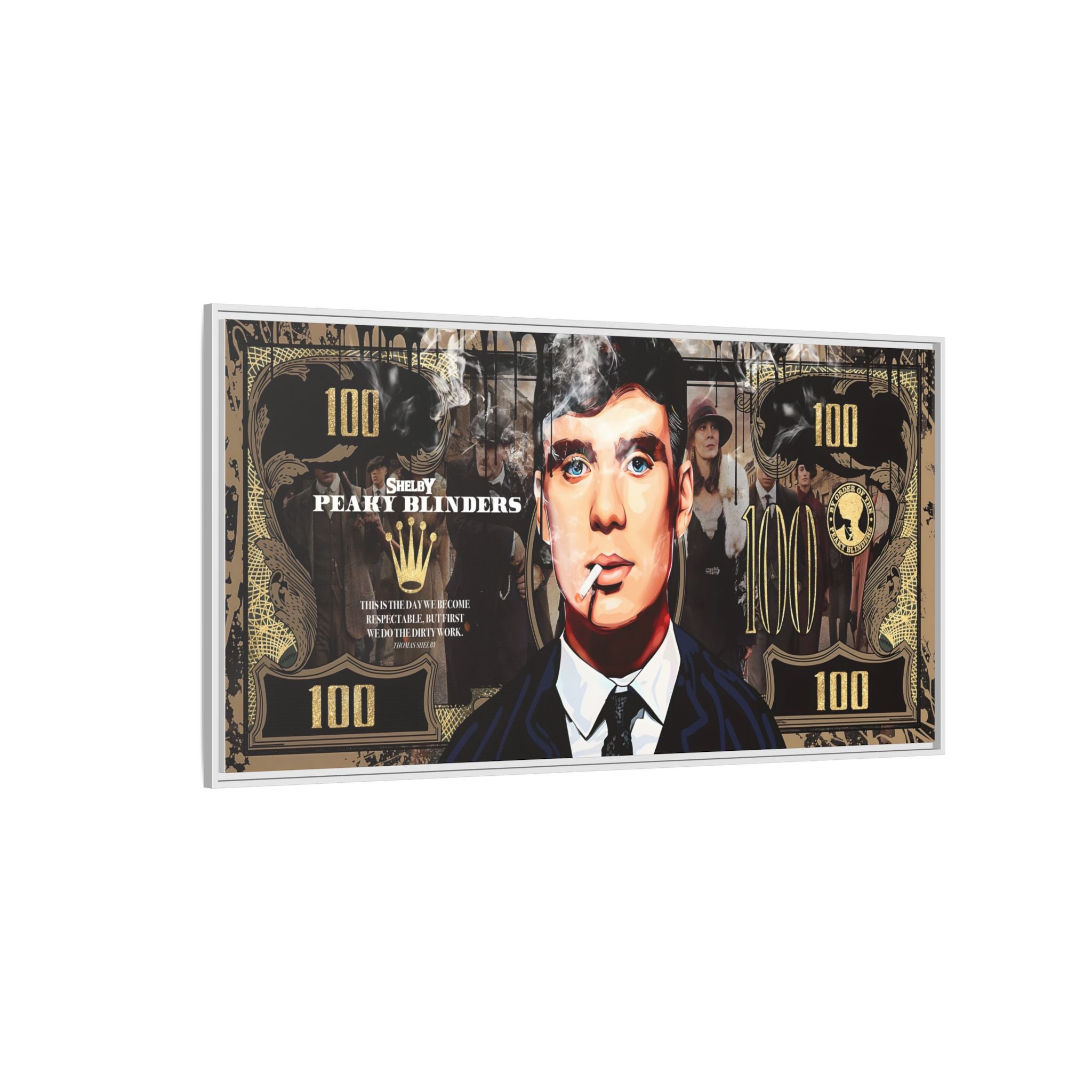 Peaky Blinders Reign: Shelby Empire Rising, Vintage Gangster Art Portrait - Canvas Wall Art