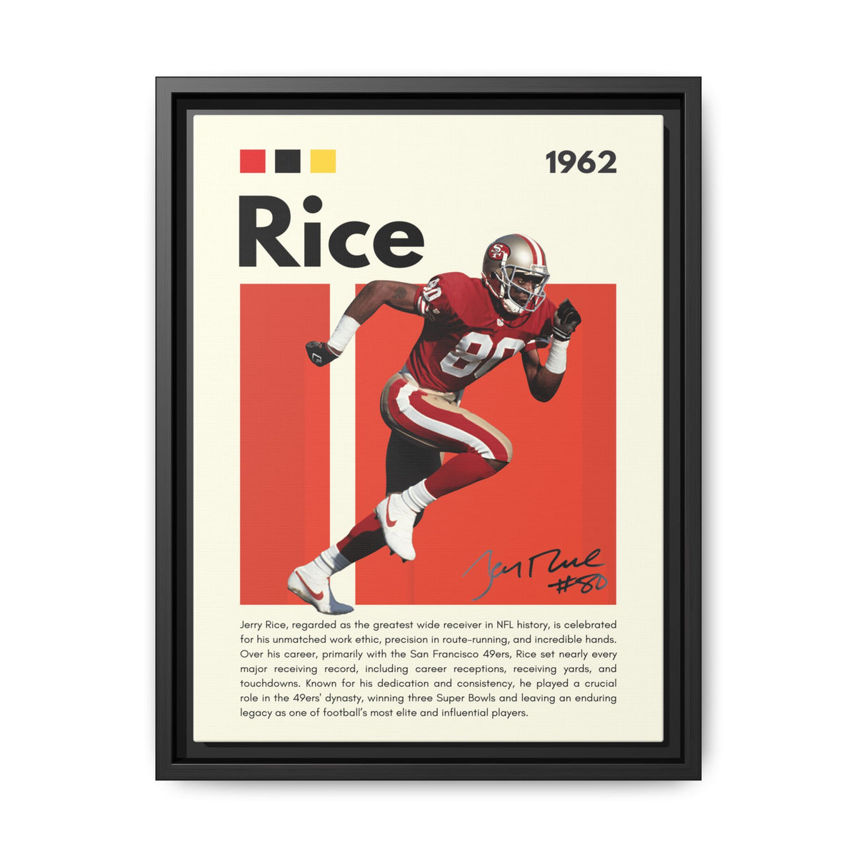 Jerry Rice: Gridiron Legend - Canvas Wall Art