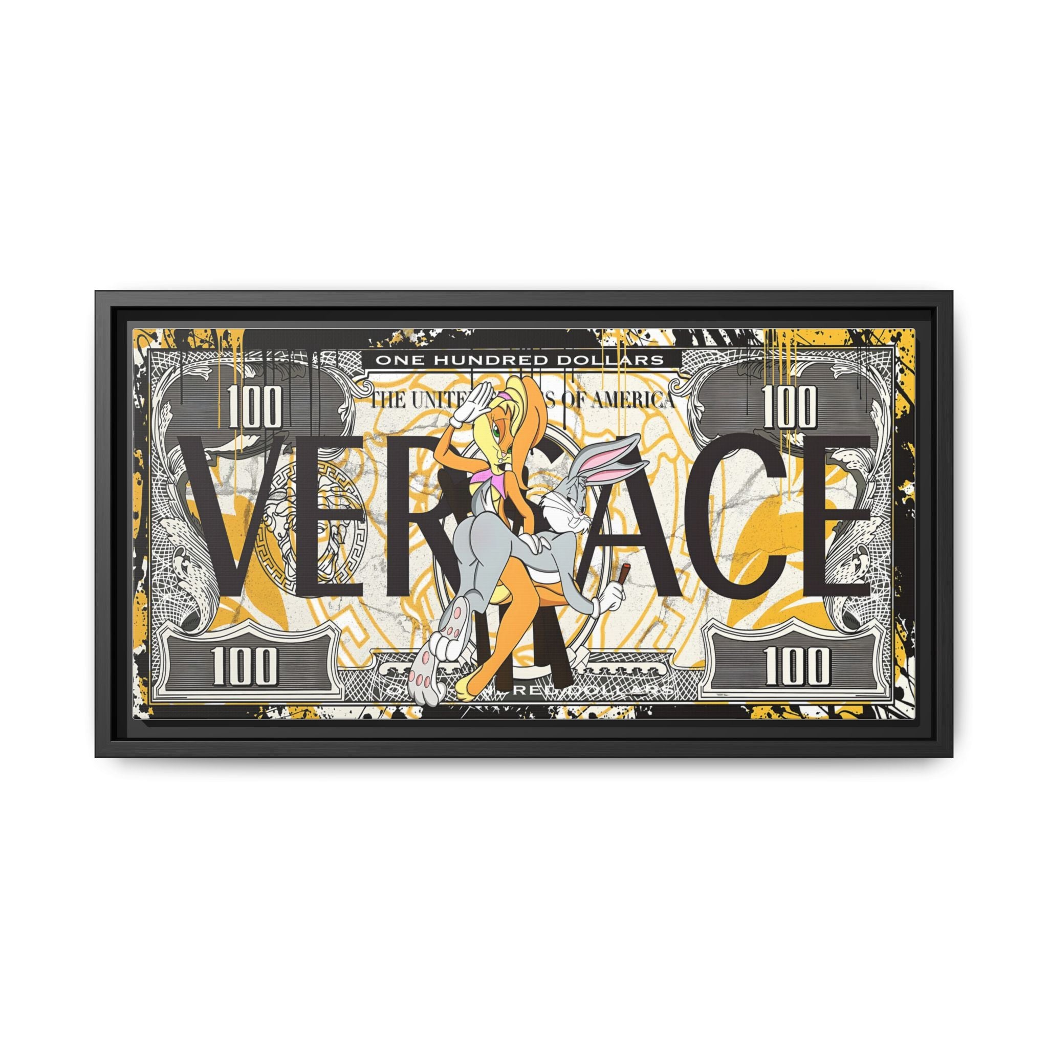 Bunny Benjamins: Pop Art Currency Remix, Looney Tunes Luxury Reimagined - Canvas Wall Art