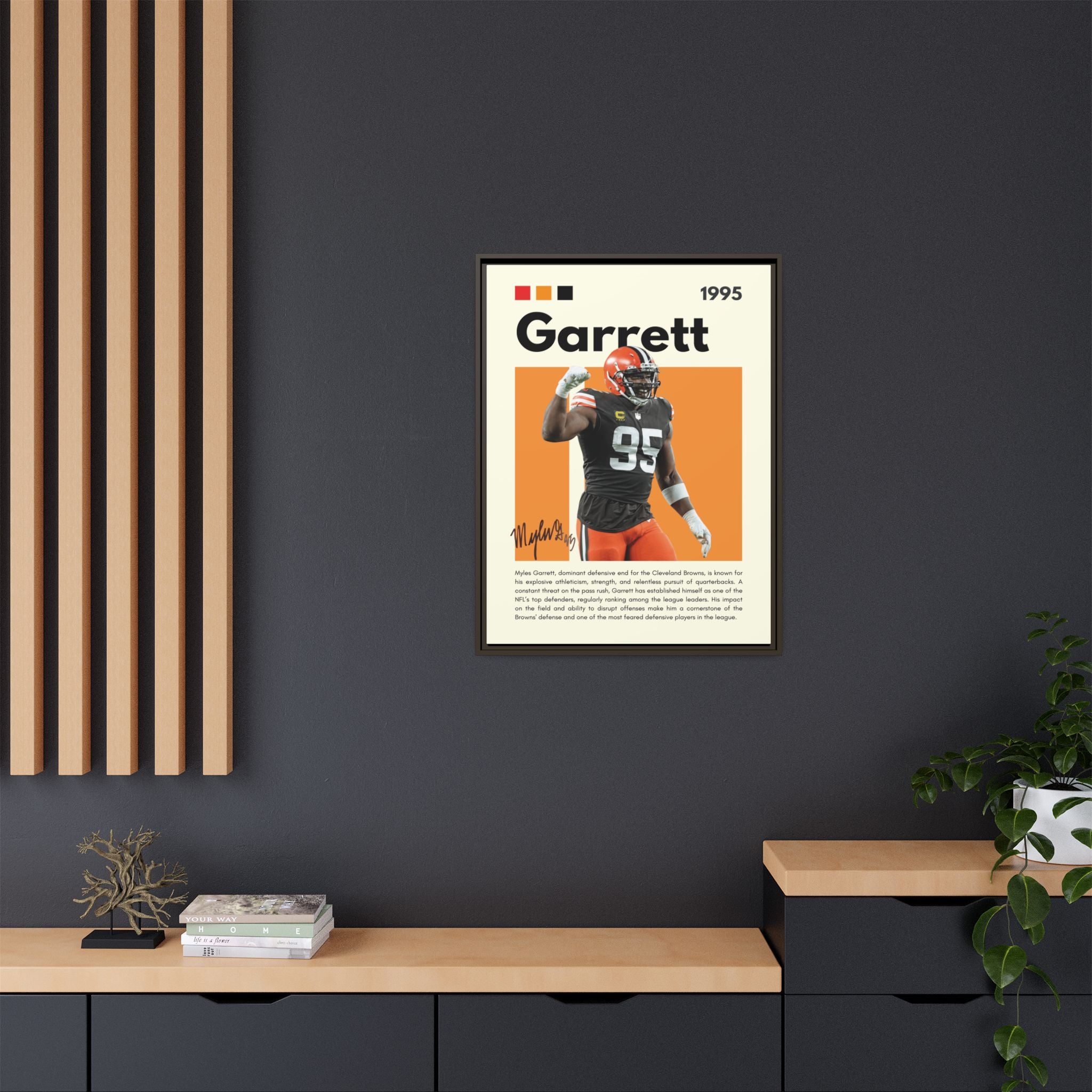 Myles Garrett: Beast of the Browns - Canvas Wall Art