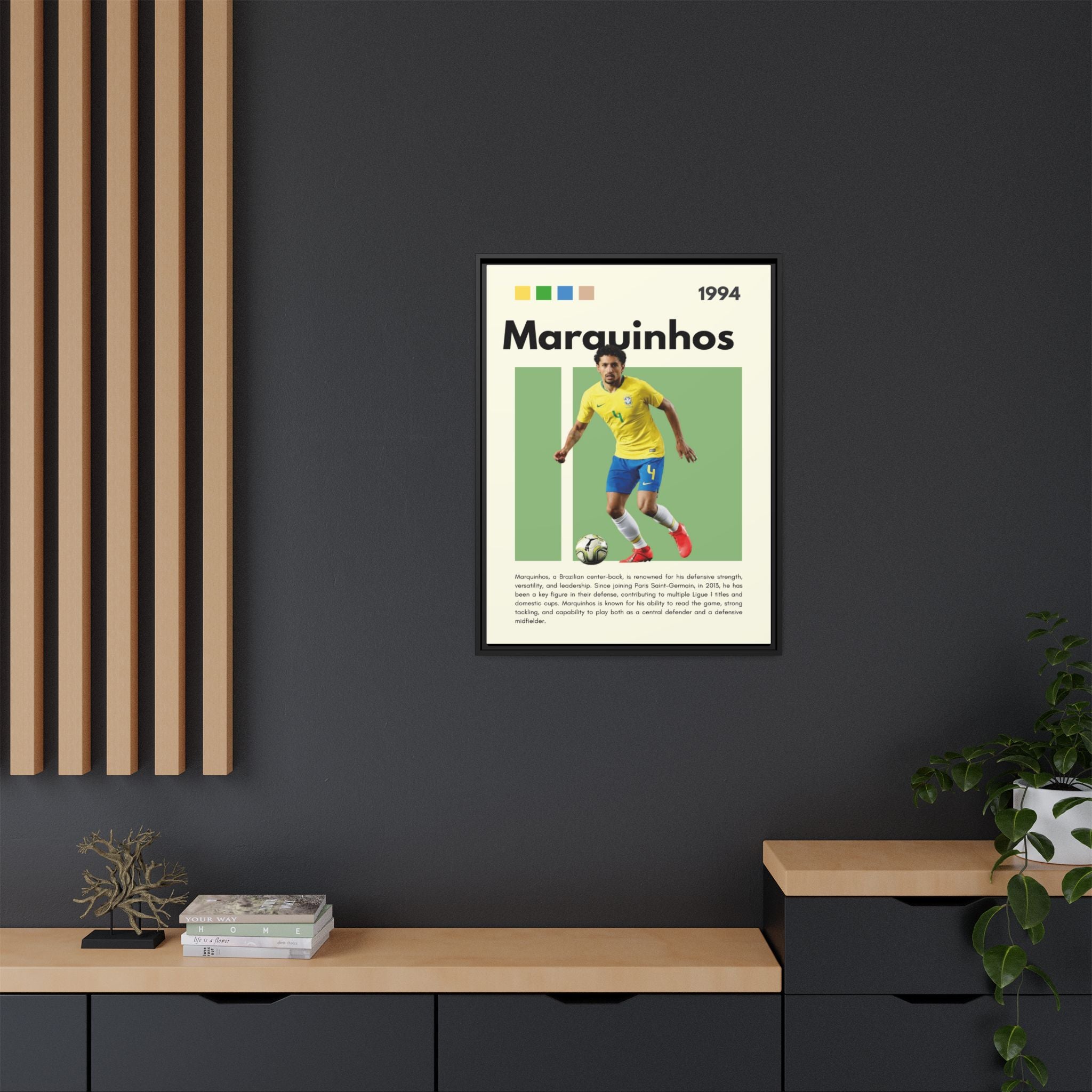 Marquinhos: Defensive Maestro - Canvas Wall Art