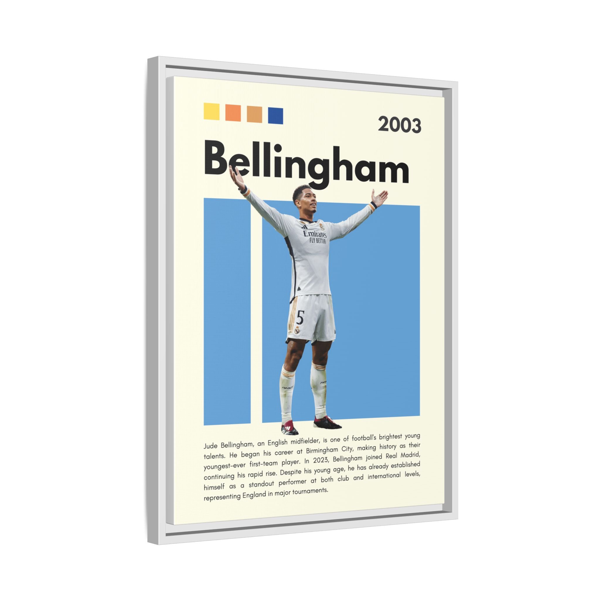 Jude Bellingham: Rising Star - Canvas Wall Art