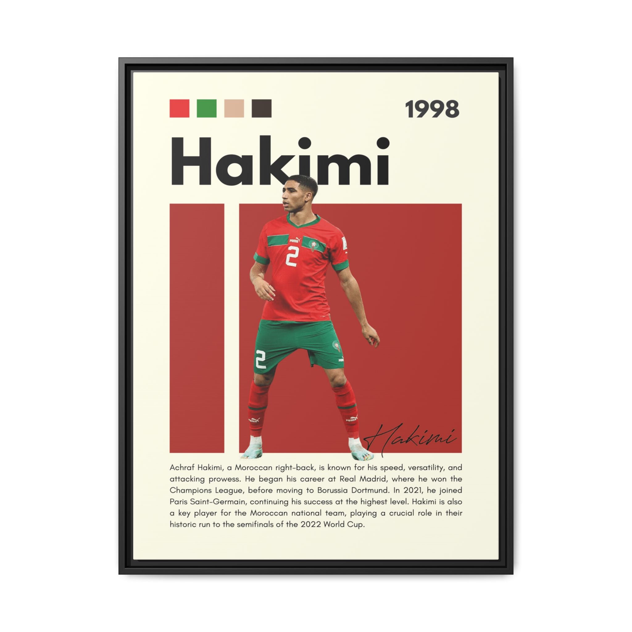 Hakimi: Lightning of Morocco - Canvas Wall Art