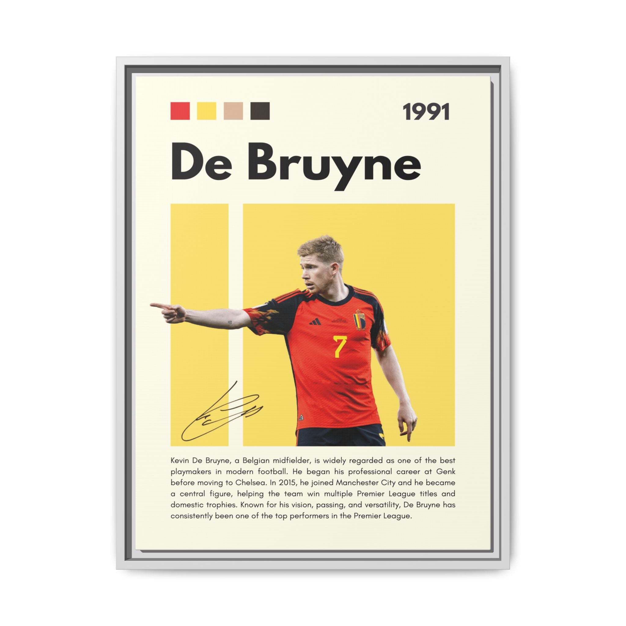 De Bruyne: Football's Maestro - Canvas Wall Art