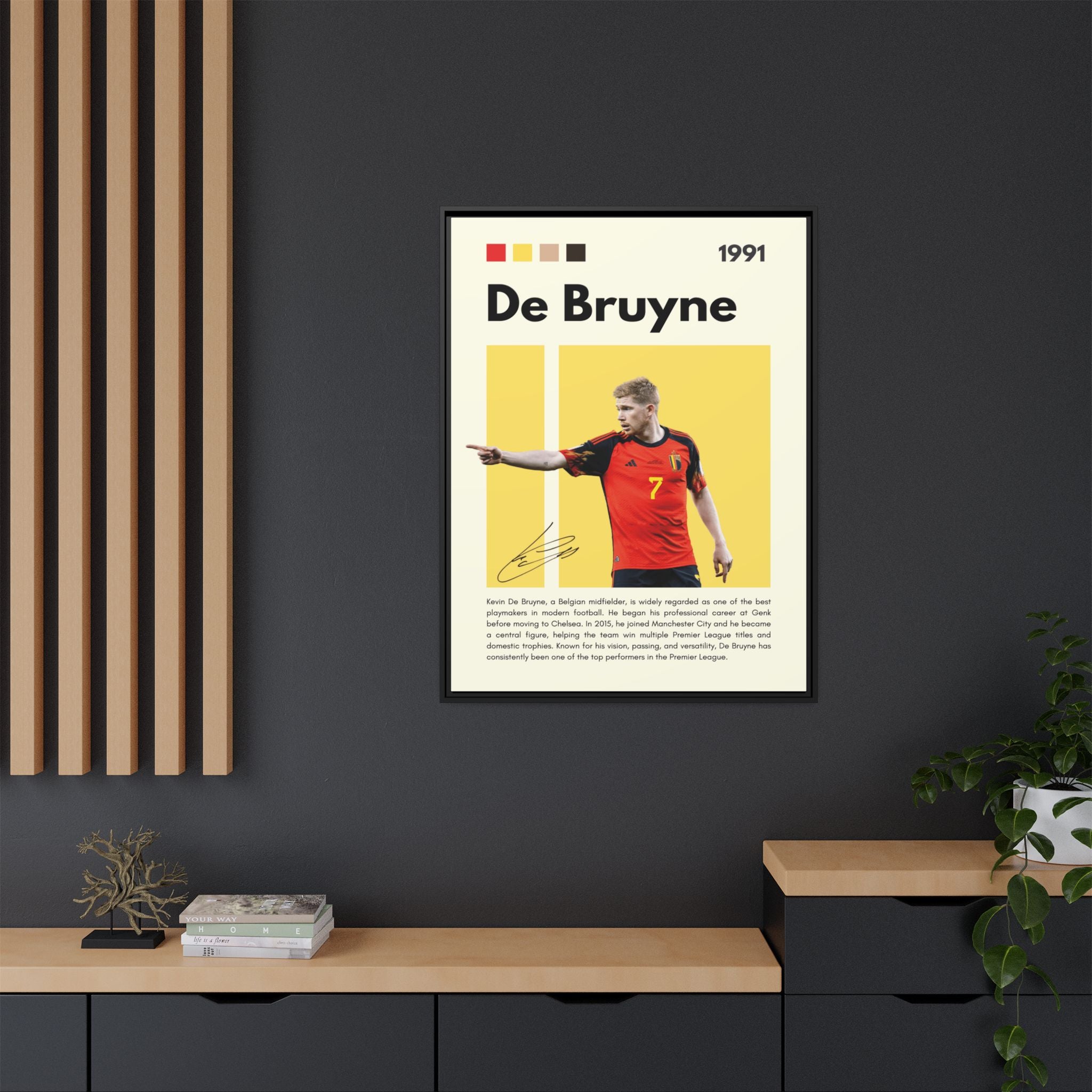 De Bruyne: Football's Maestro - Canvas Wall Art