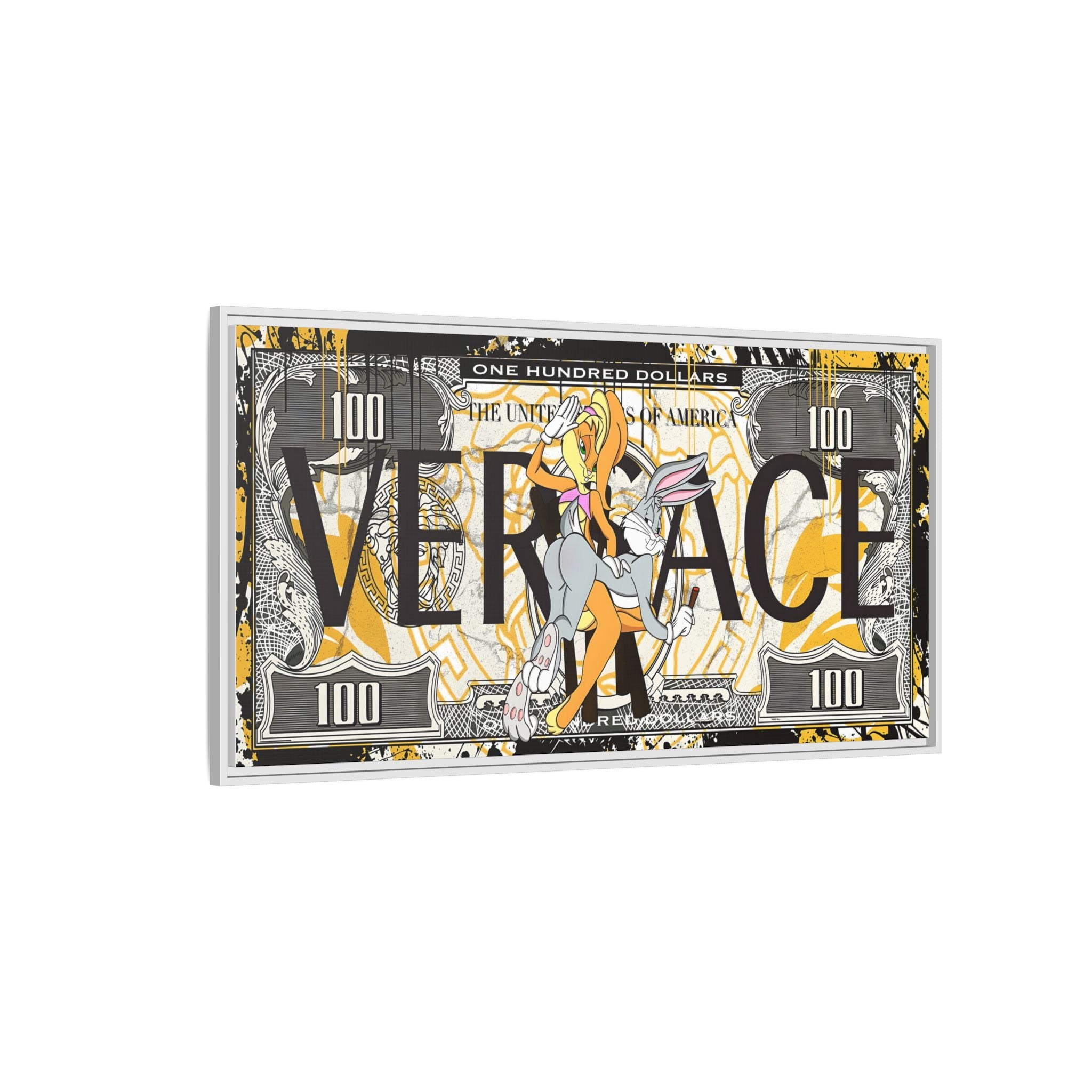 Bunny Benjamins: Pop Art Currency Remix, Looney Tunes Luxury Reimagined - Canvas Wall Art