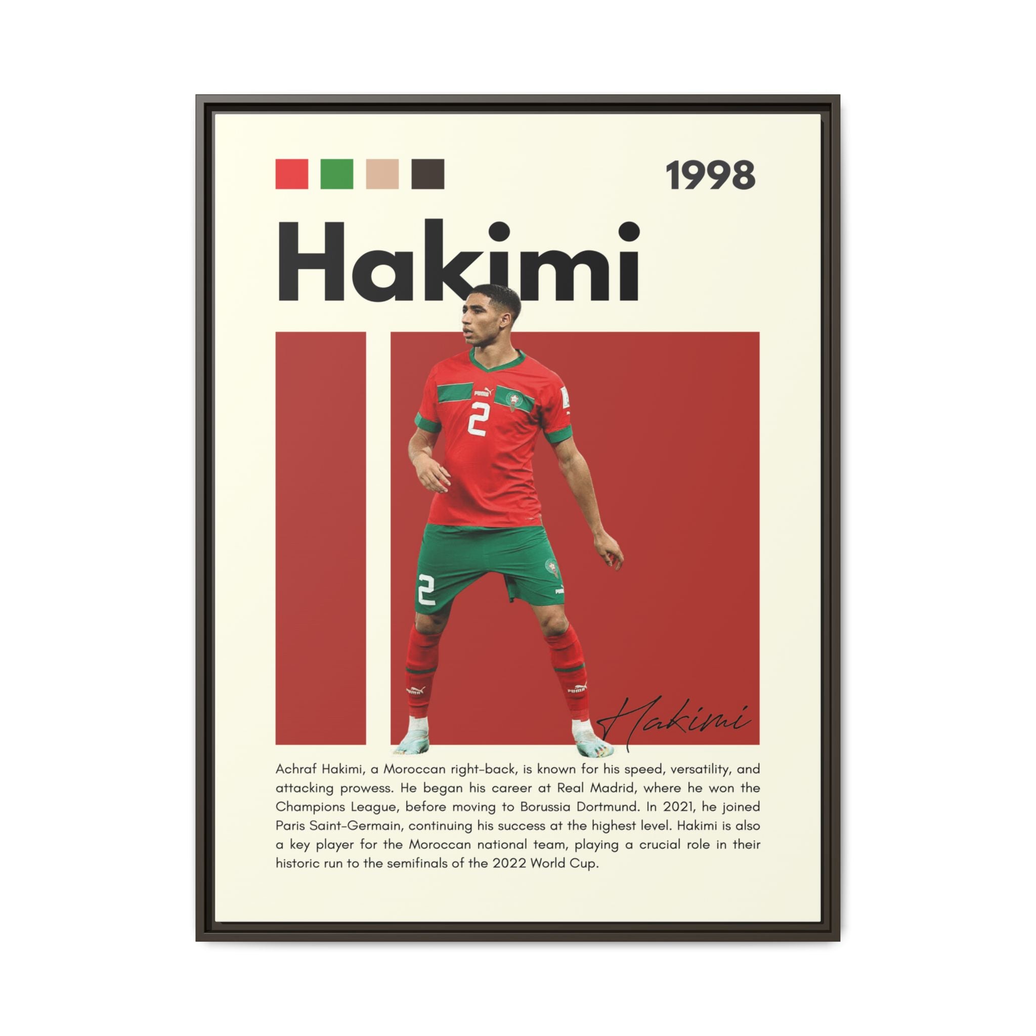 Hakimi: Lightning of Morocco - Canvas Wall Art