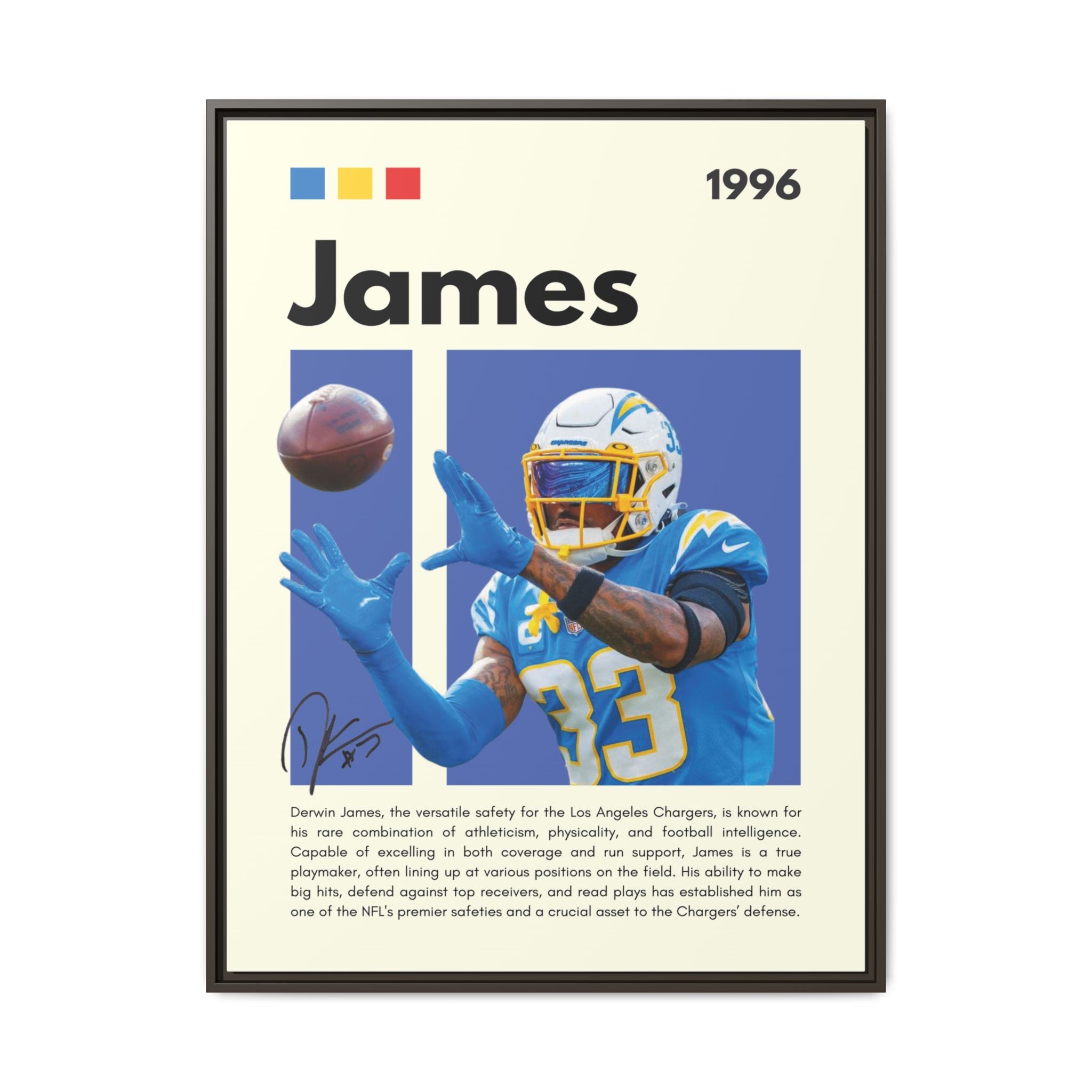 Derwin's Defensive Dominance - Canvas Wall Art