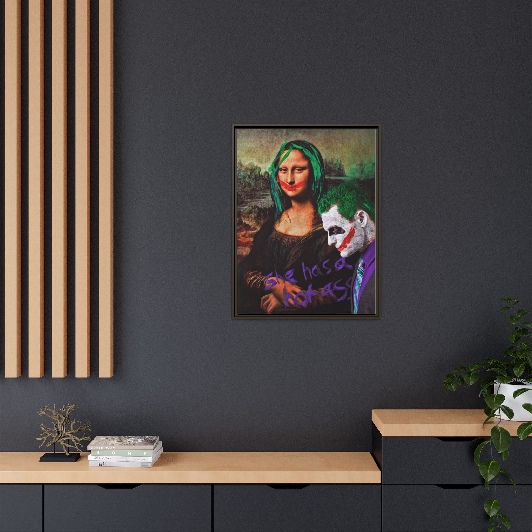 Mona Lisa Metamorphosis: Pop Culture Remix, Comic Book Reimagining - Canvas Wall Art