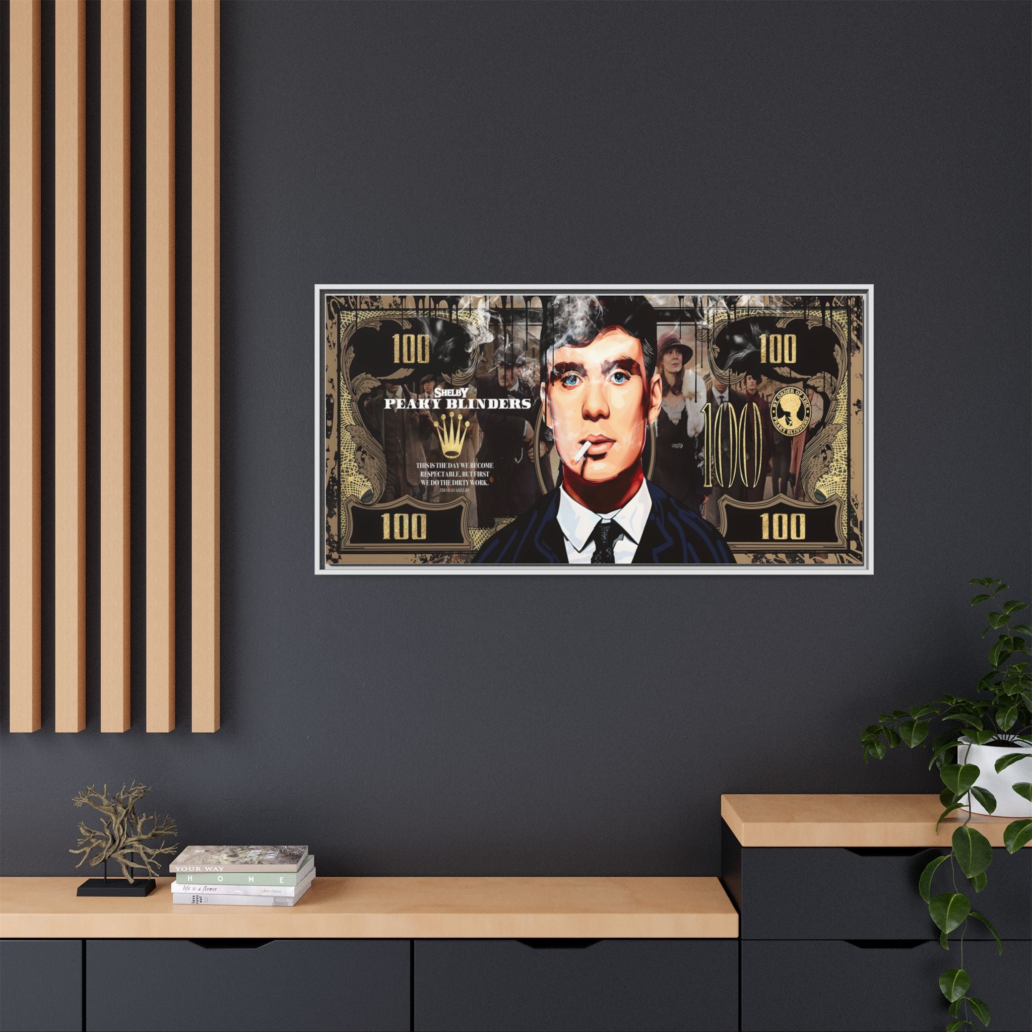 Peaky Blinders Reign: Shelby Empire Rising, Vintage Gangster Art Portrait - Canvas Wall Art