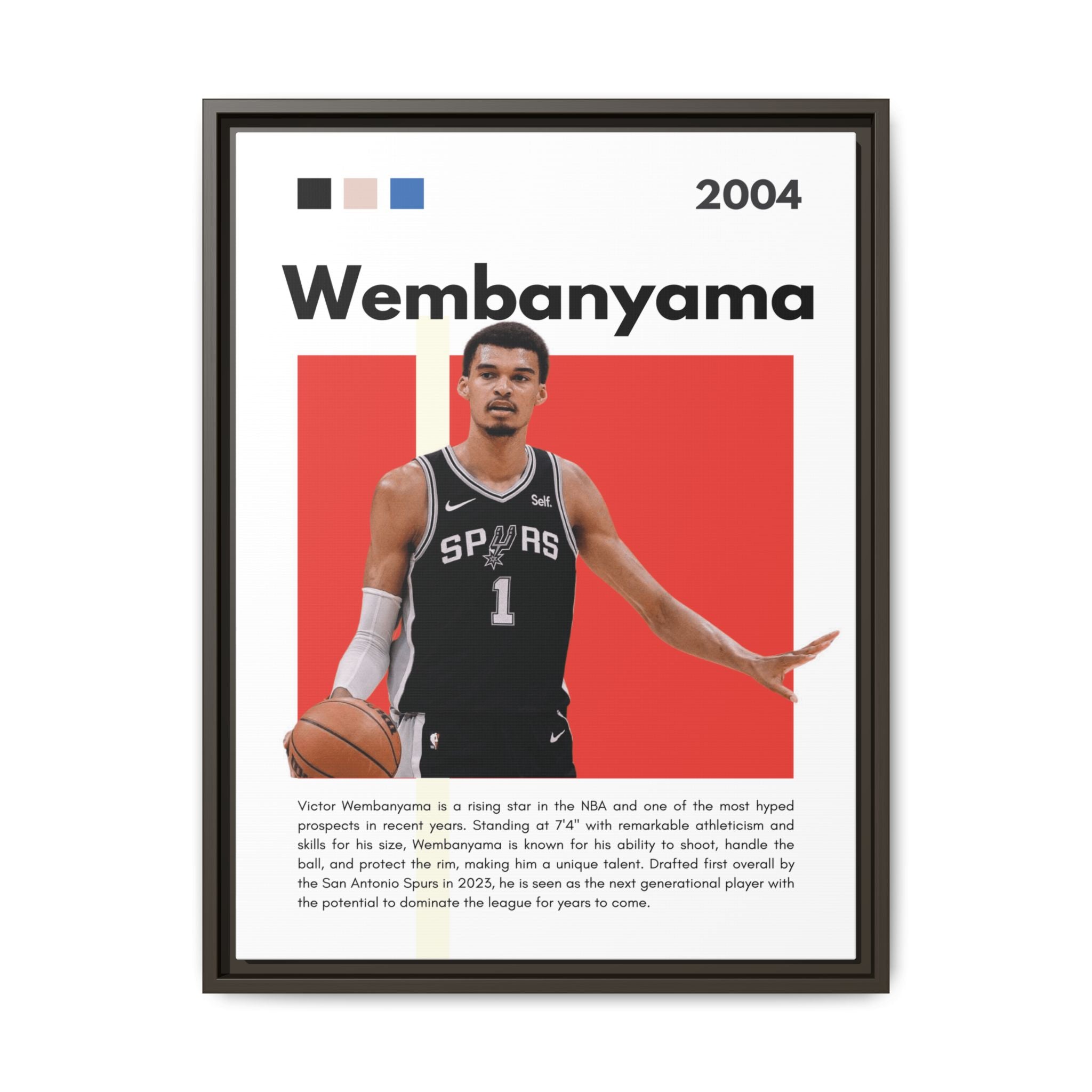 Wembanyama Rising - Canvas Wall Art