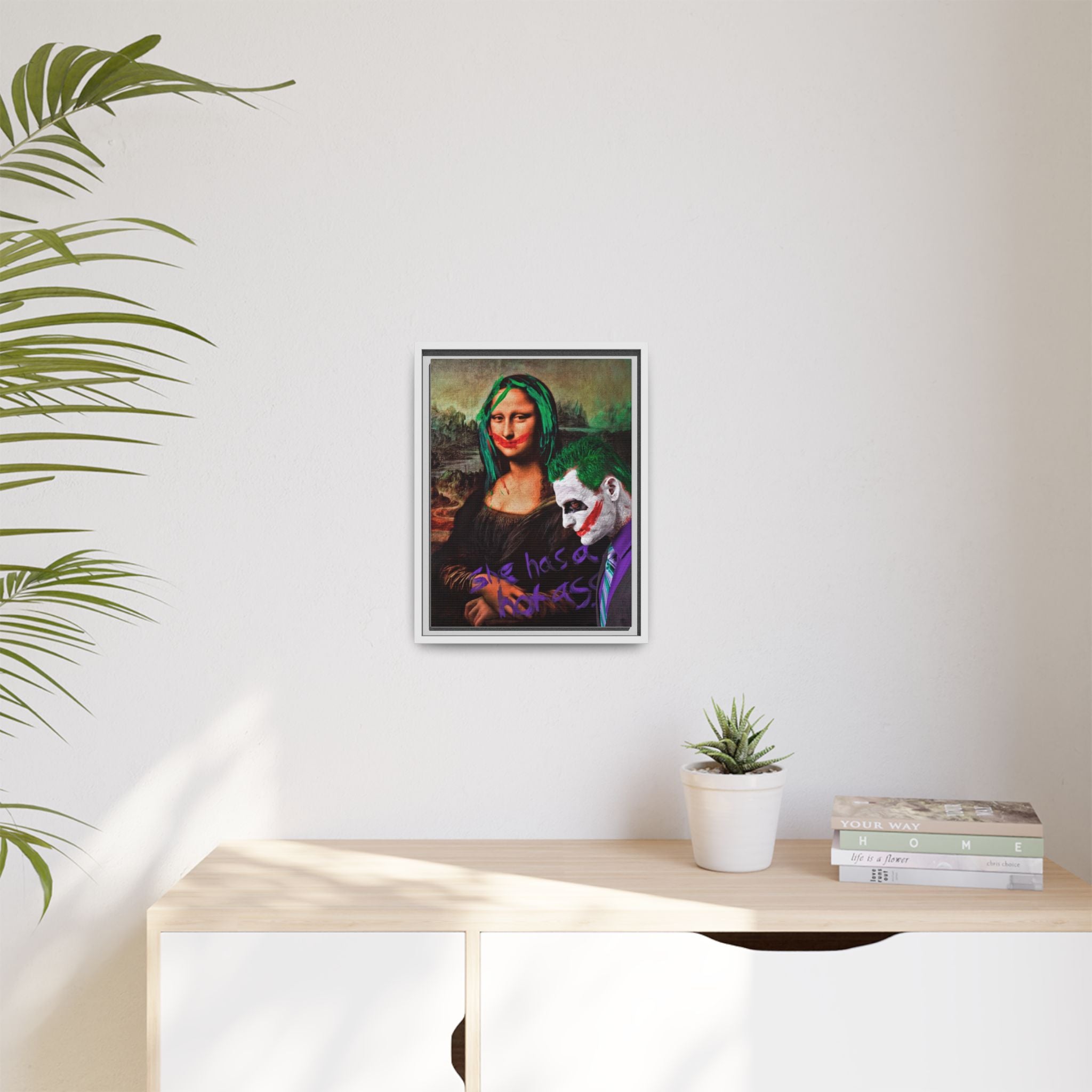 Mona Lisa Metamorphosis: Pop Culture Remix, Comic Book Reimagining - Canvas Wall Art