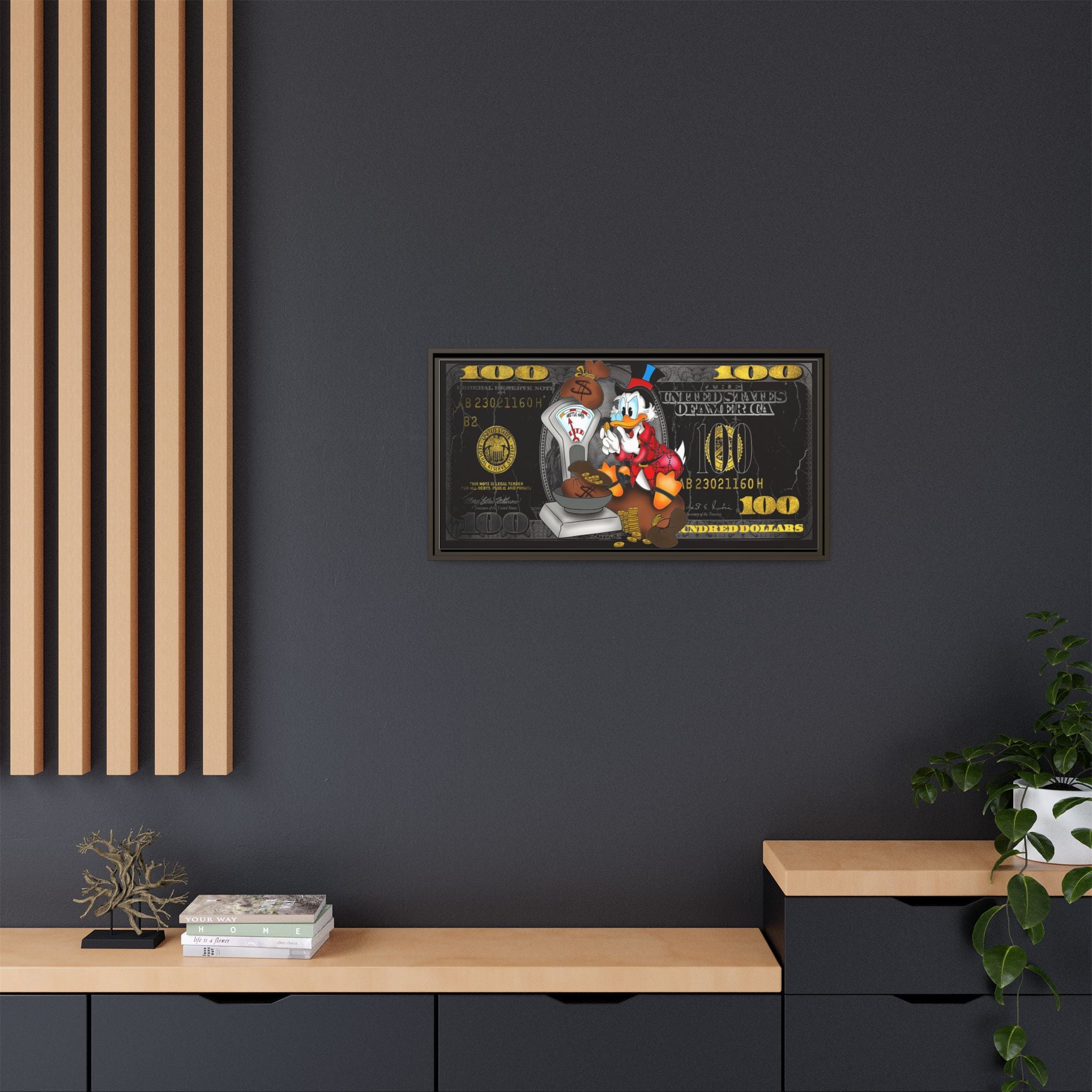 Wealth of Imagination: Disney Pop Art Economics, Financial Whimsy Visualization - Canvas Wall Art