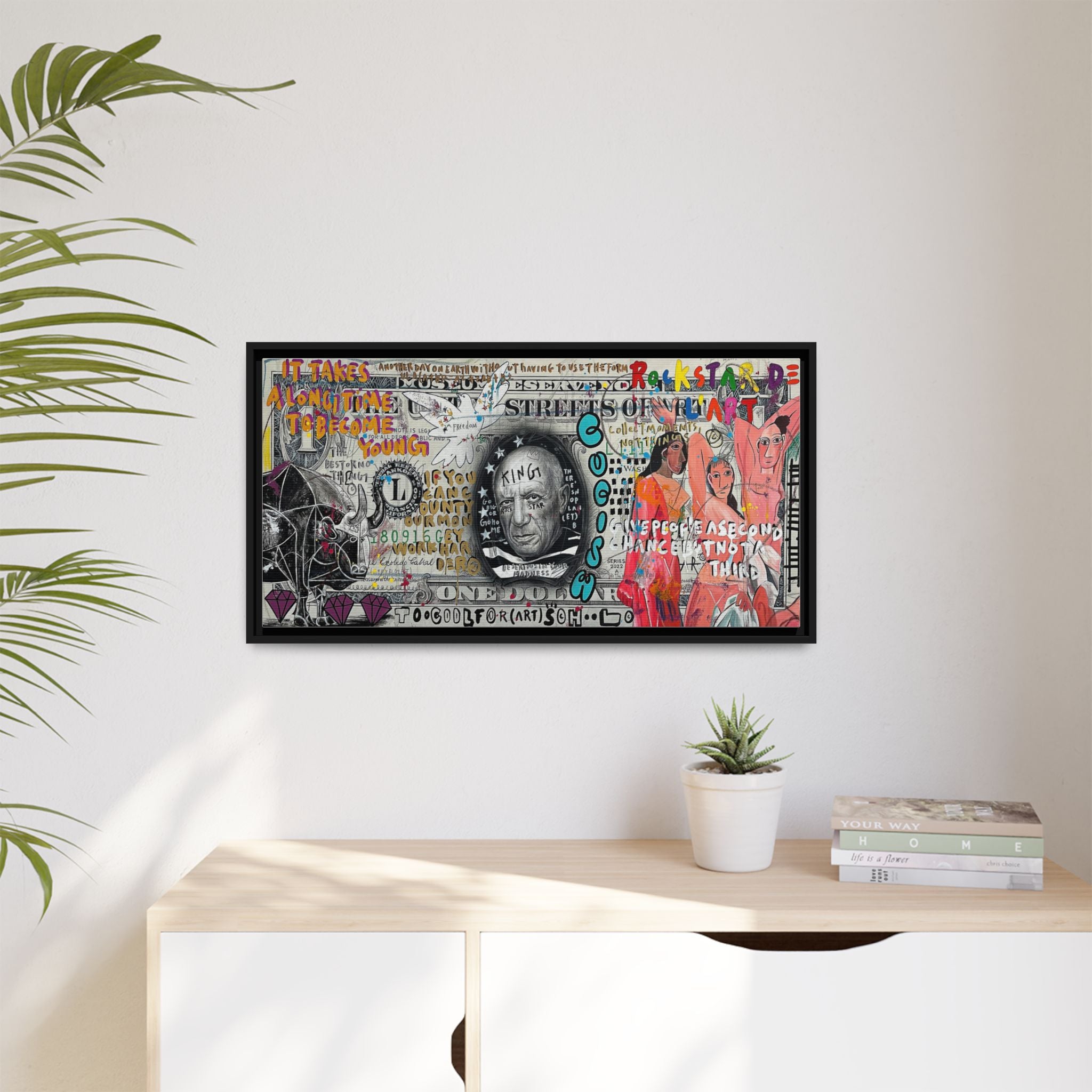 Cultural Remix: Pop Art Portrait, Street Art Legacy, Contemporary Expression - Canvas Wall Art