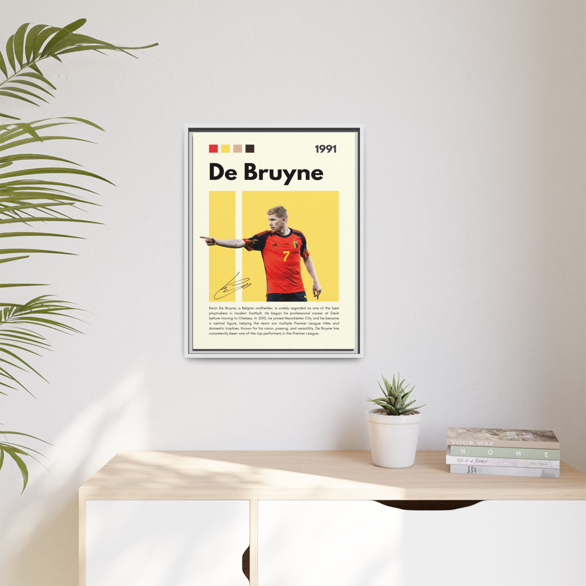 De Bruyne: Football's Maestro - Canvas Wall Art