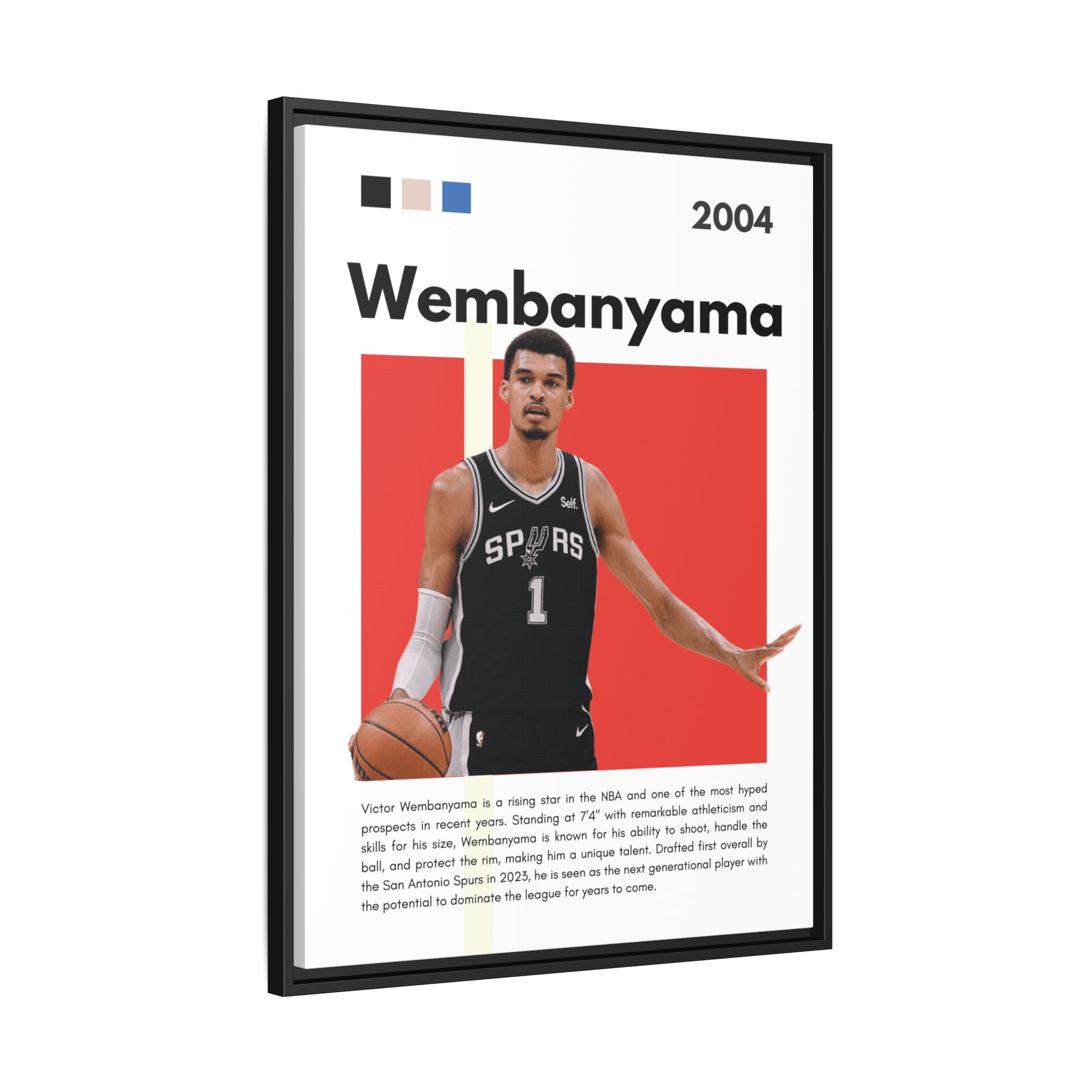 Wembanyama Rising - Canvas Wall Art