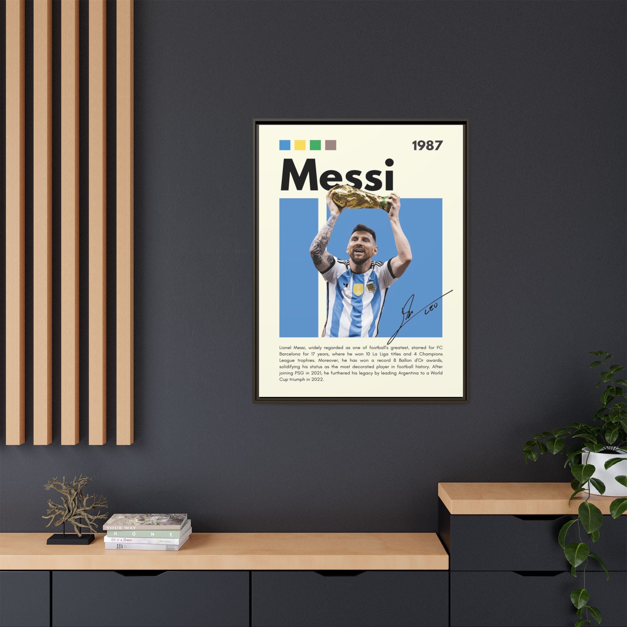 Messi's Triumph - Canvas Wall Art