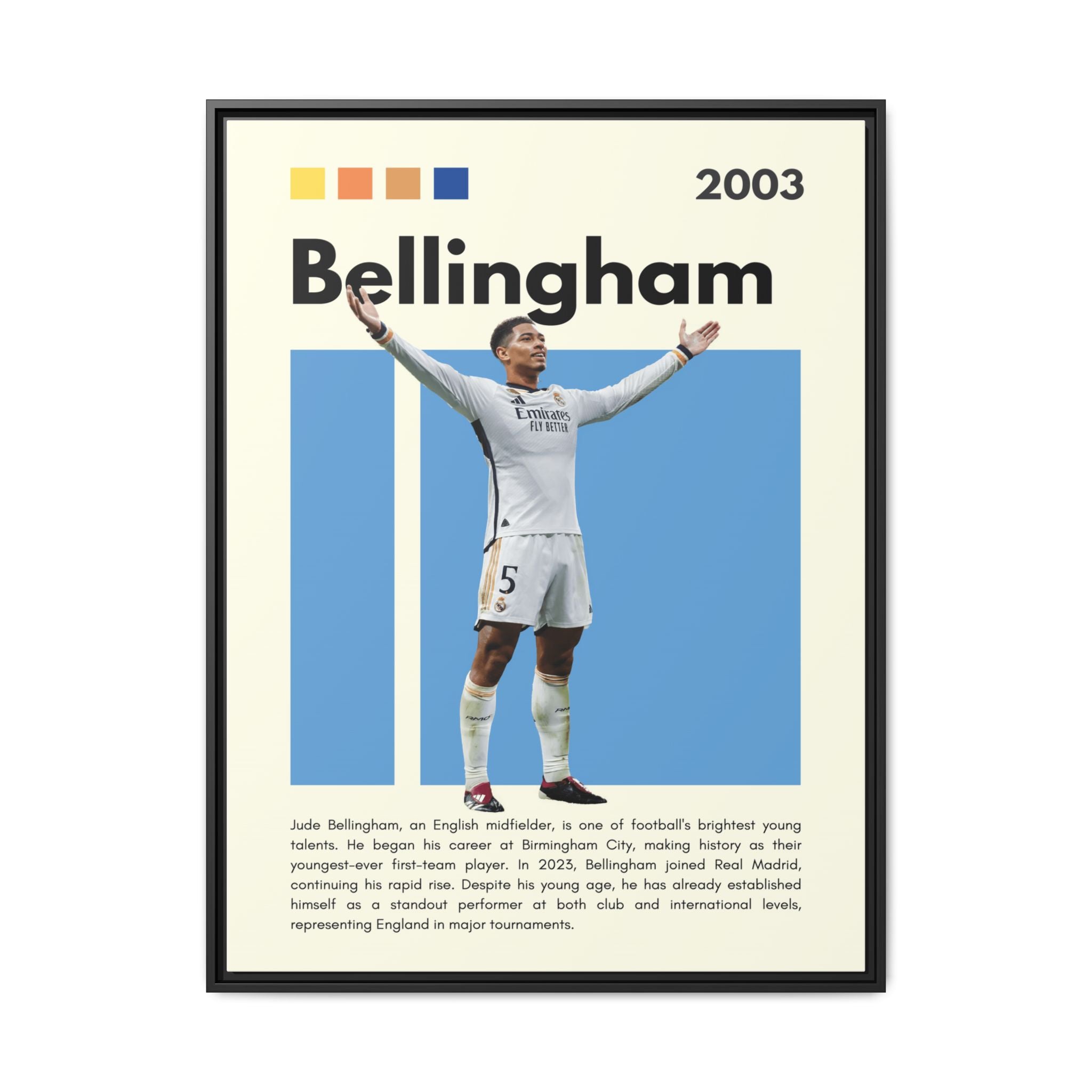 Jude Bellingham: Rising Star - Canvas Wall Art
