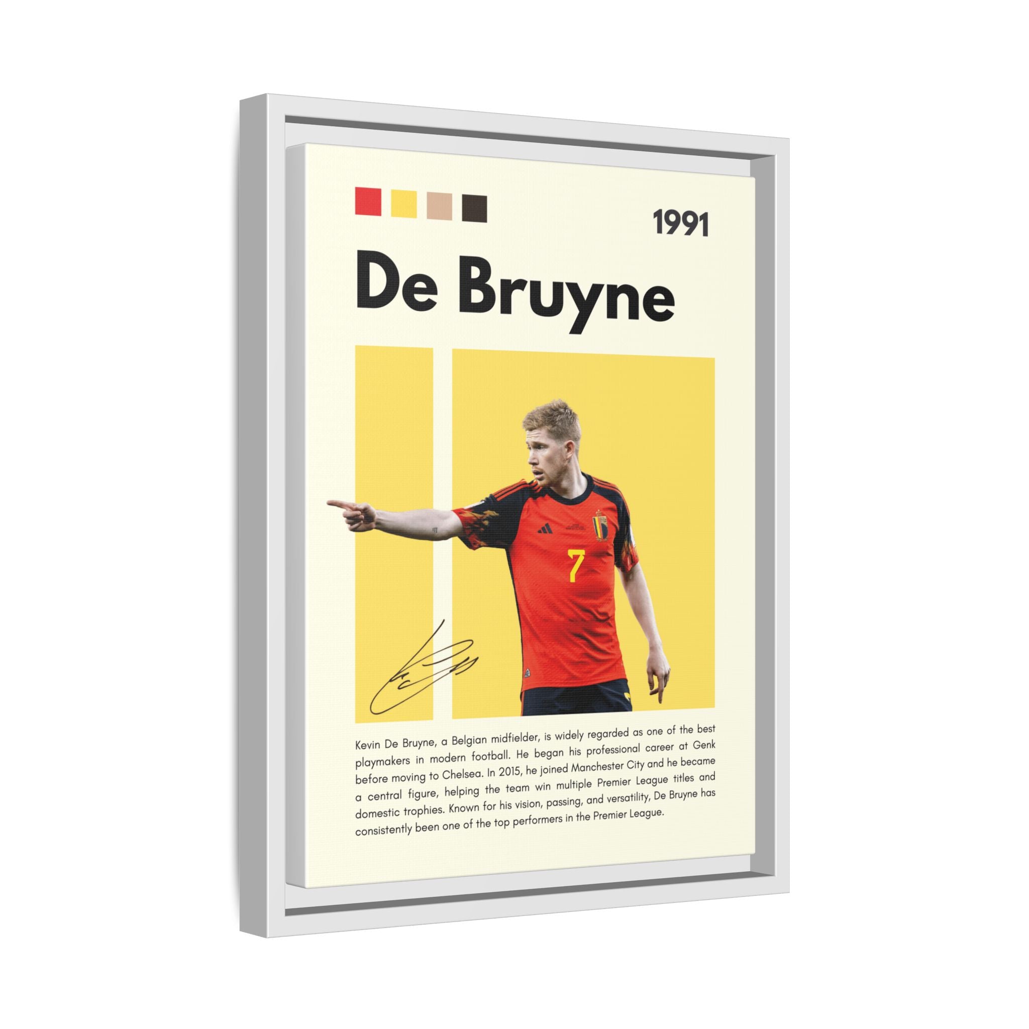 De Bruyne: Football's Maestro - Canvas Wall Art