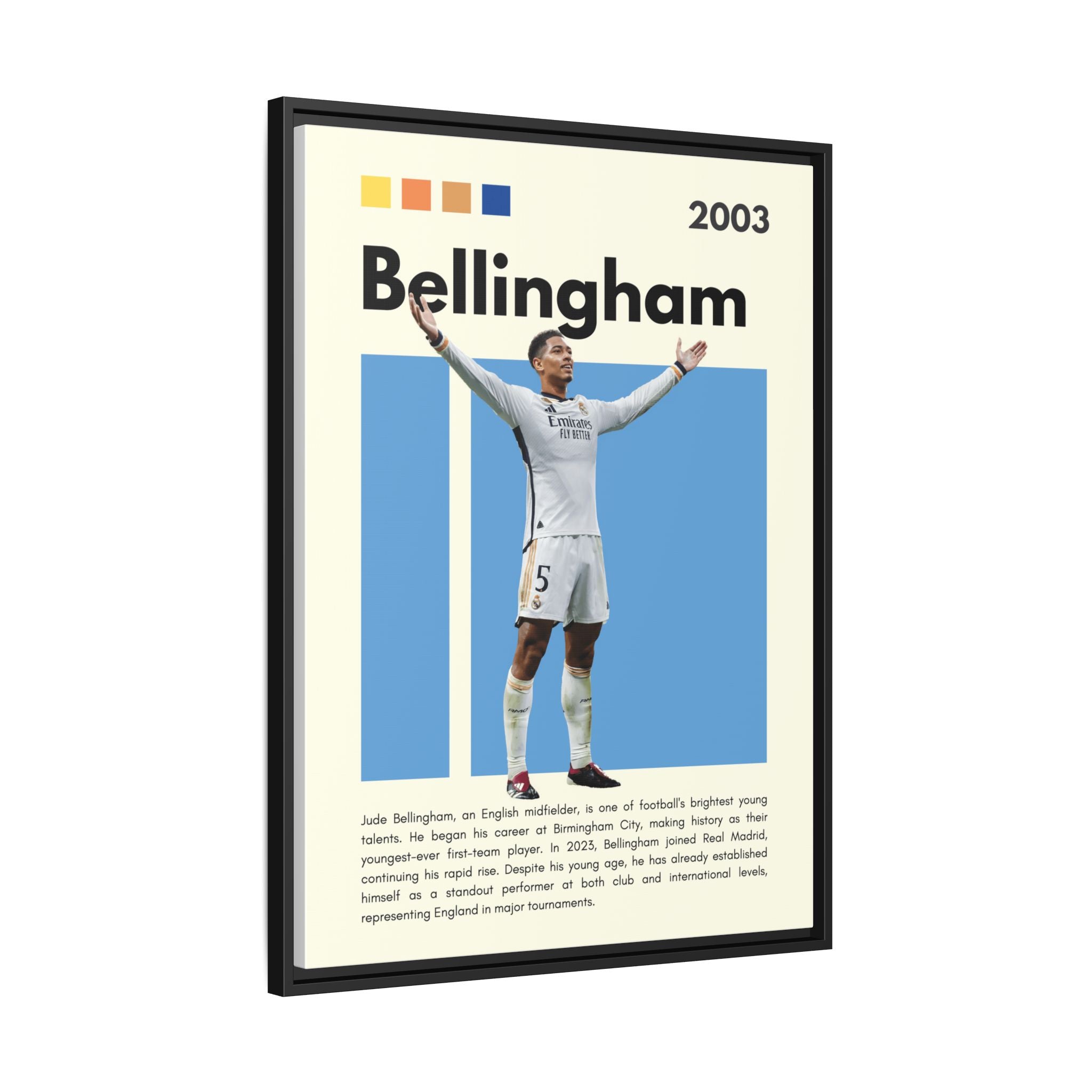 Jude Bellingham: Rising Star - Canvas Wall Art