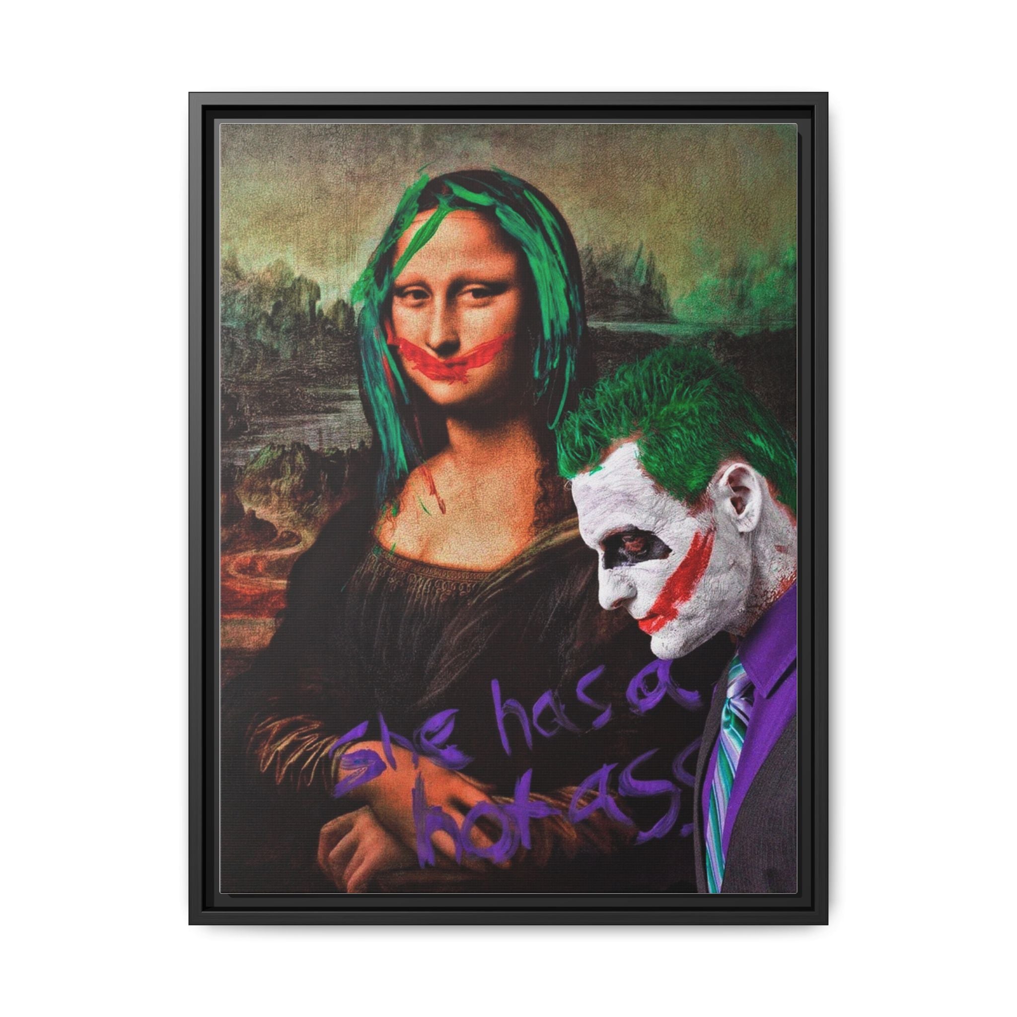 Mona Lisa Metamorphosis: Pop Culture Remix, Comic Book Reimagining - Canvas Wall Art