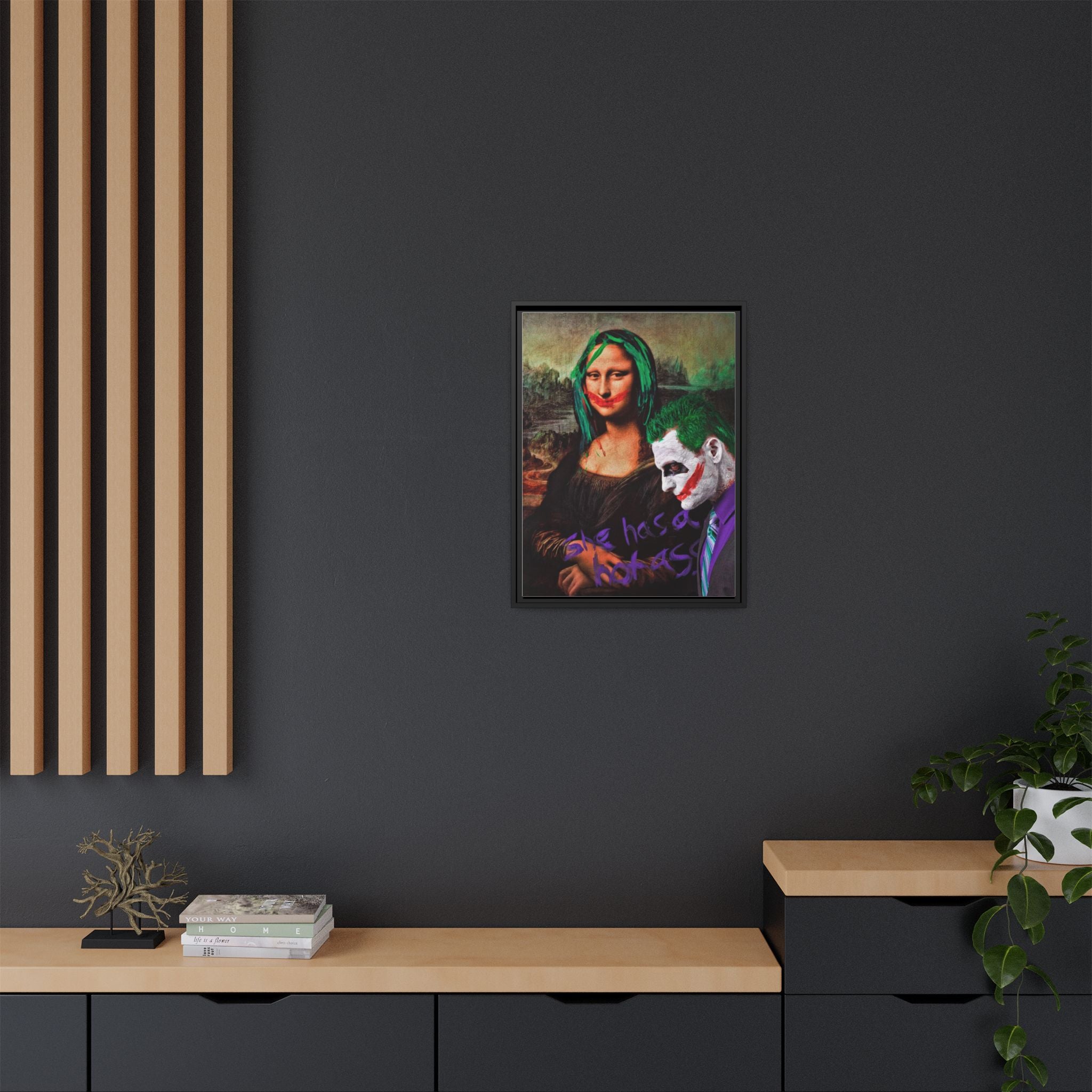 Mona Lisa Metamorphosis: Pop Culture Remix, Comic Book Reimagining - Canvas Wall Art