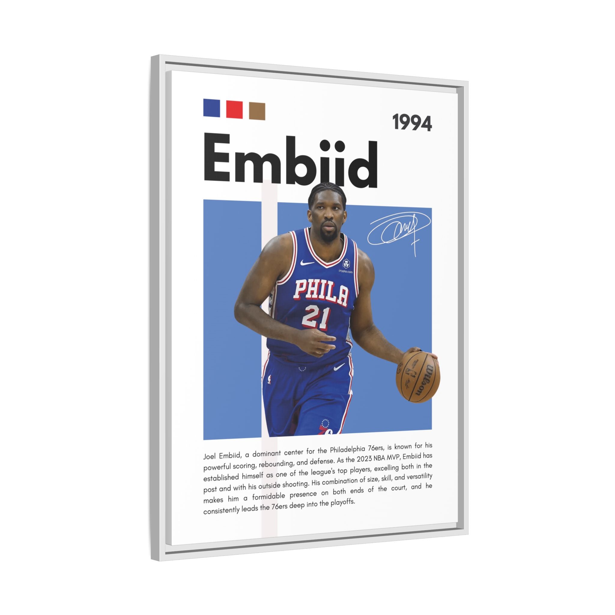 Embiid MVP - Canvas Wall Art