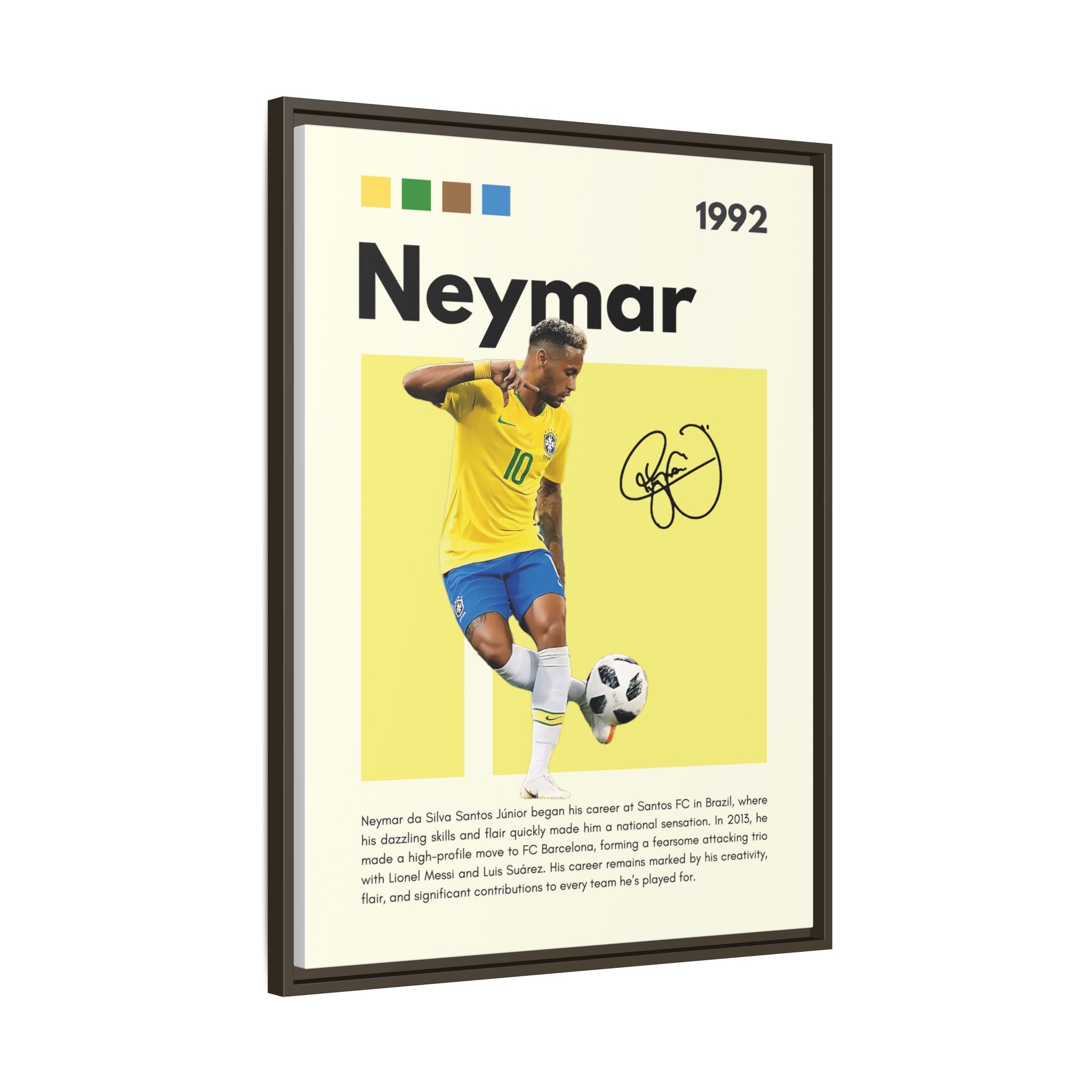 Neymar's Golden Moment - Canvas Wall Art