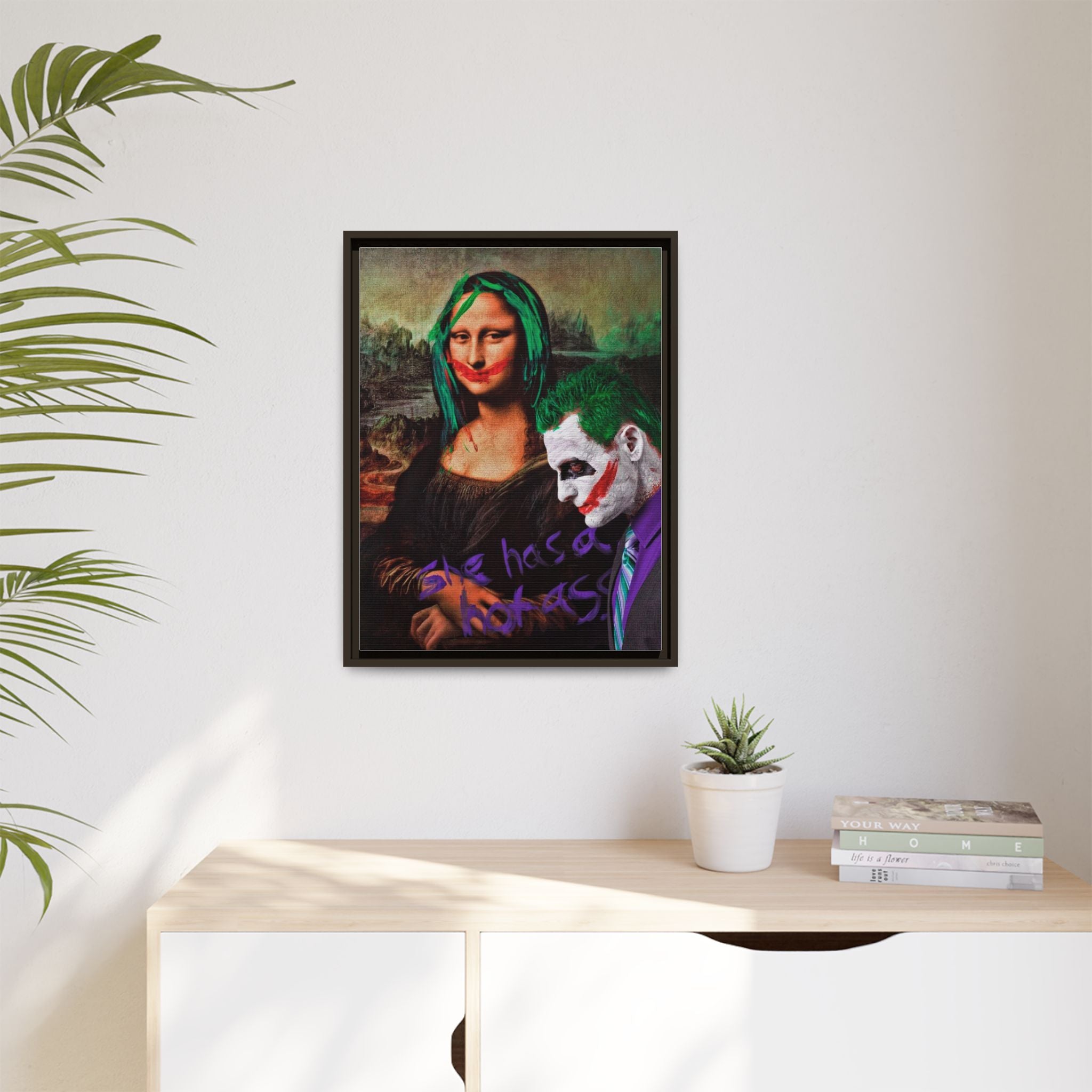 Mona Lisa Metamorphosis: Pop Culture Remix, Comic Book Reimagining - Canvas Wall Art