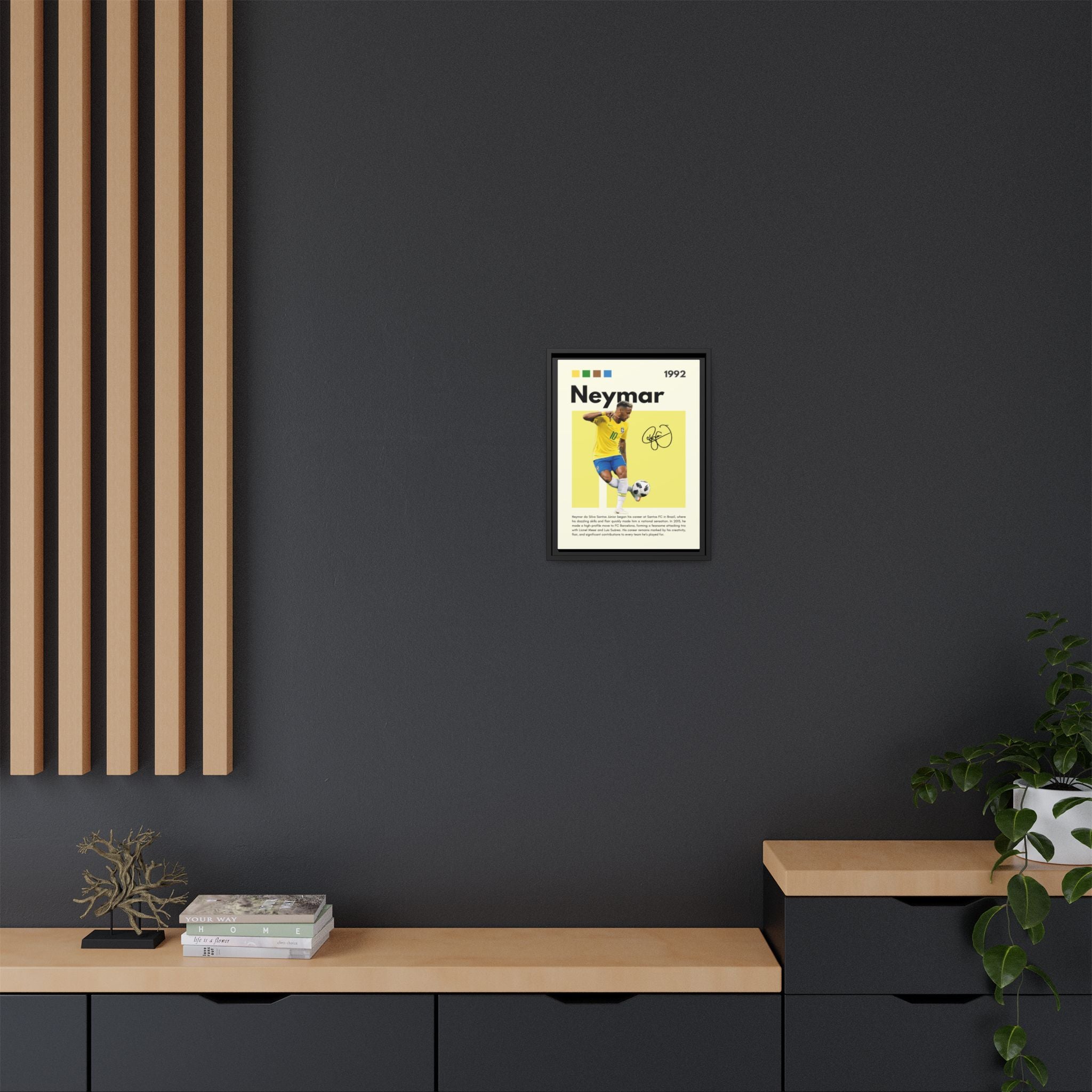 Neymar's Golden Moment - Canvas Wall Art