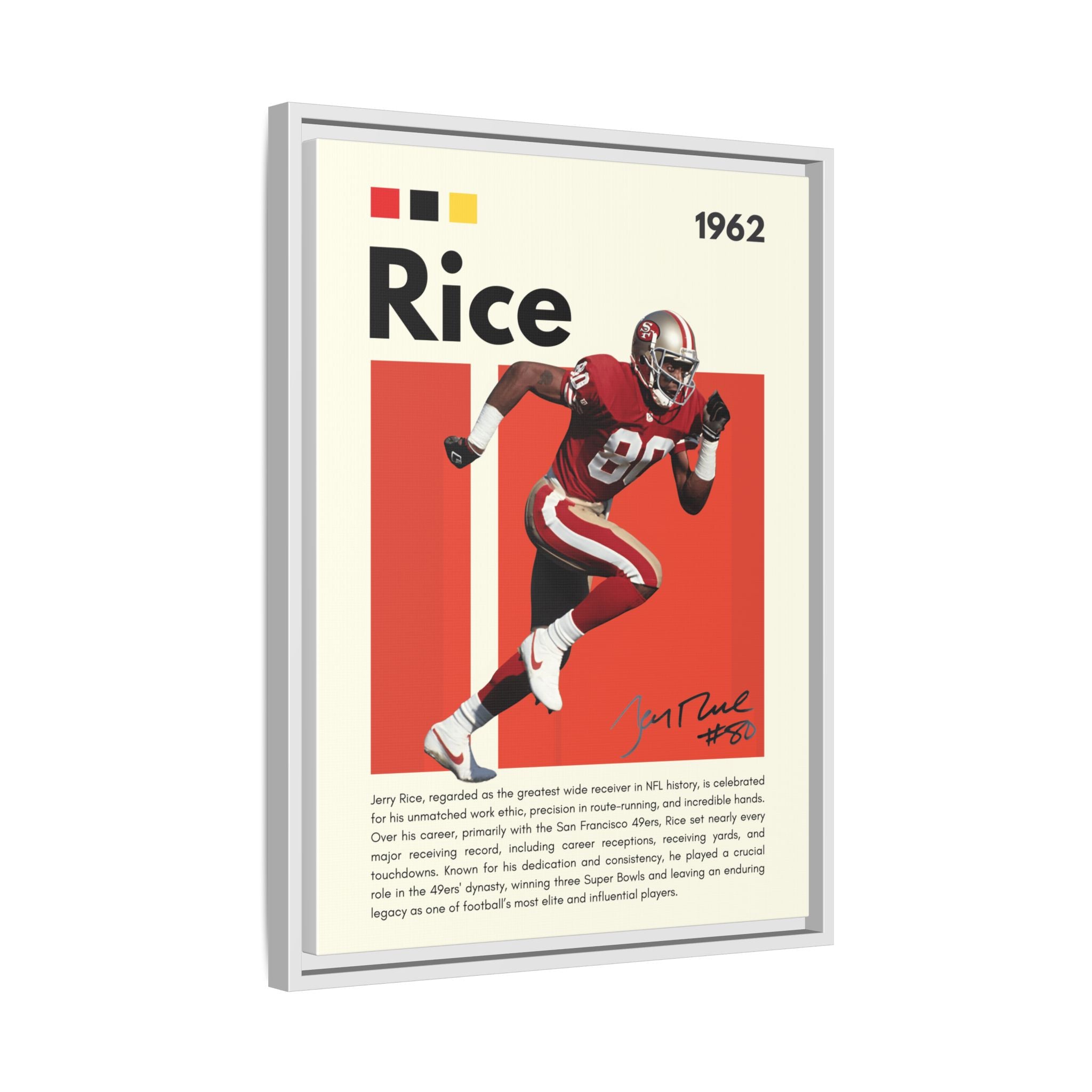 Jerry Rice: Gridiron Legend - Canvas Wall Art