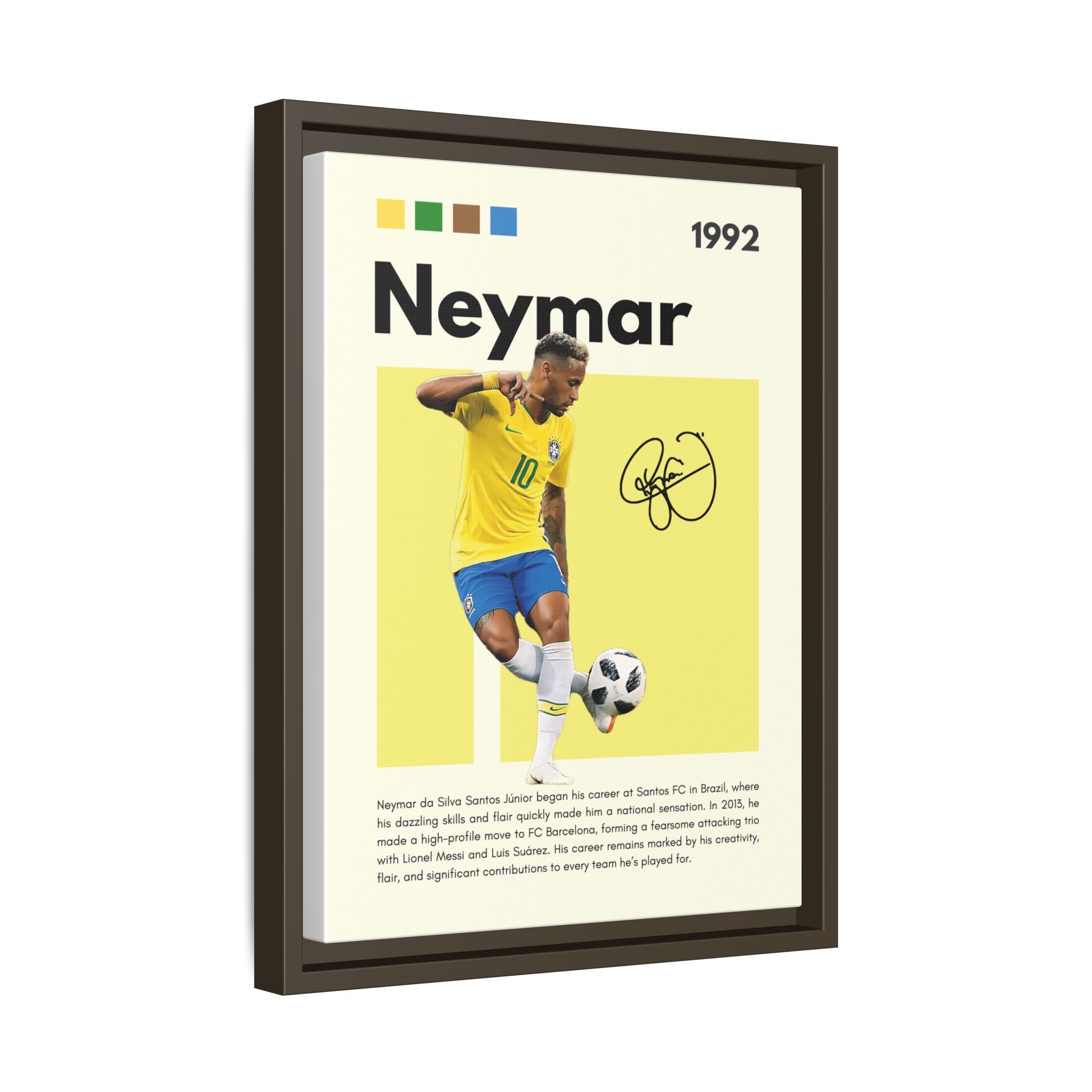 Neymar's Golden Moment - Canvas Wall Art