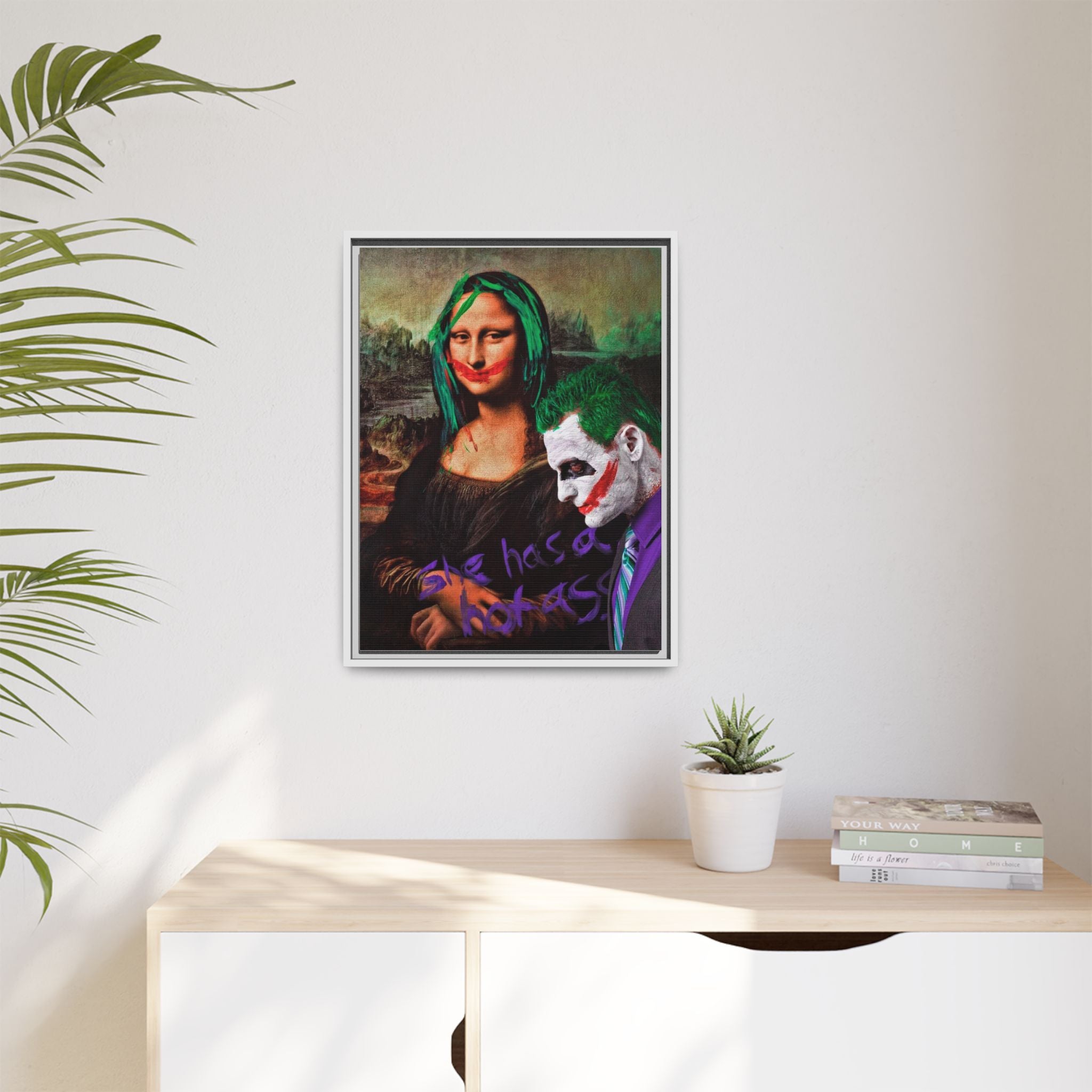 Mona Lisa Metamorphosis: Pop Culture Remix, Comic Book Reimagining - Canvas Wall Art