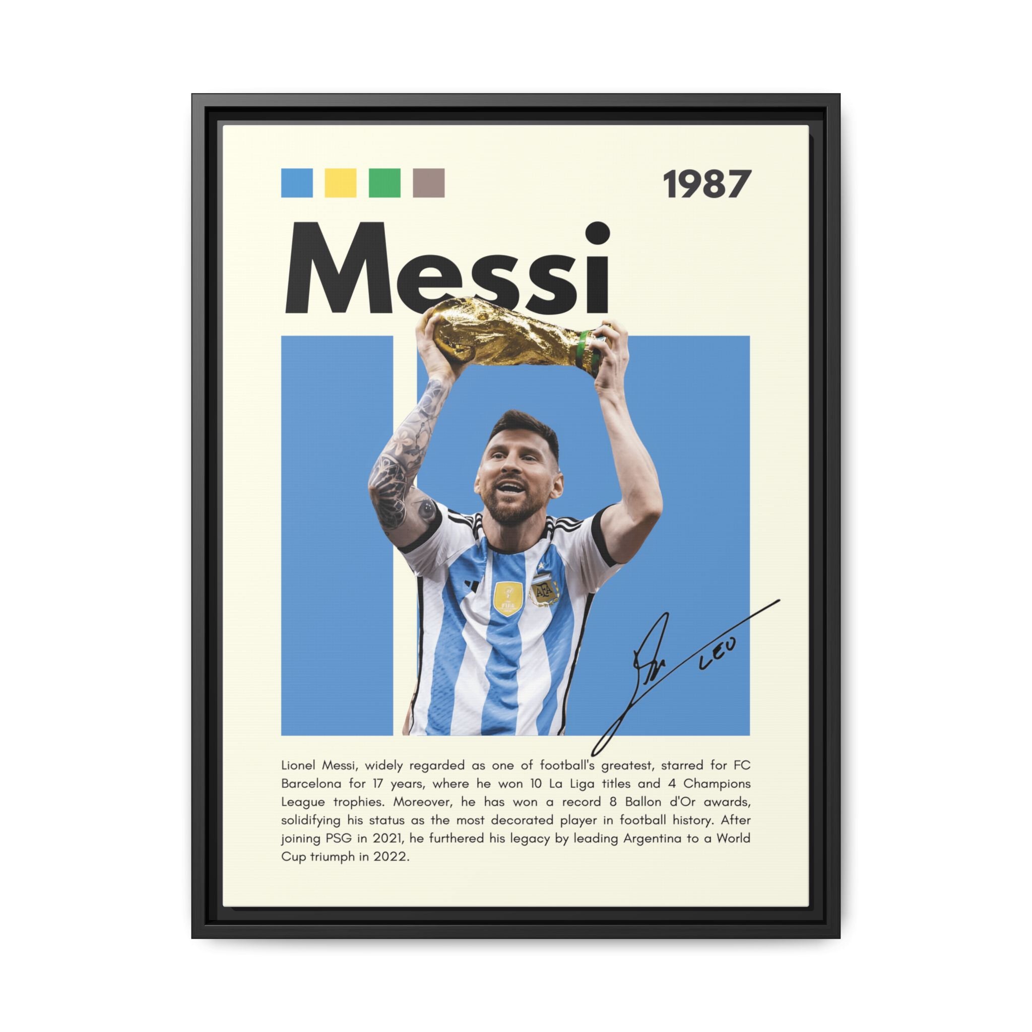 Messi's Triumph - Canvas Wall Art