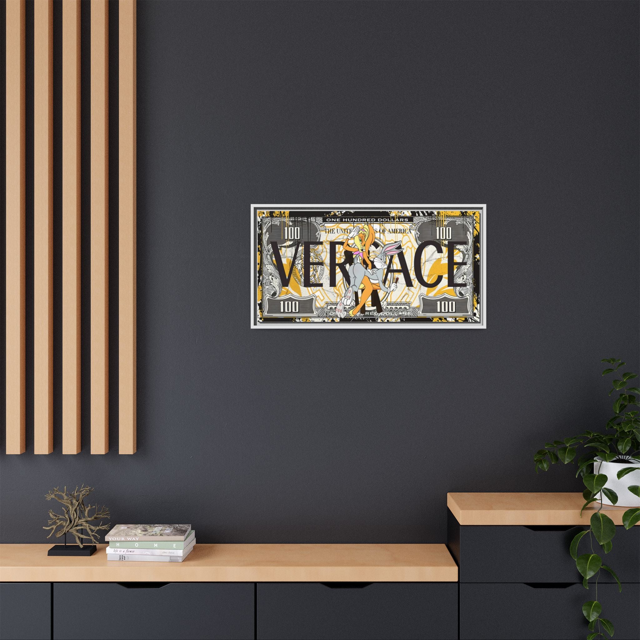 Bunny Benjamins: Pop Art Currency Remix, Looney Tunes Luxury Reimagined - Canvas Wall Art