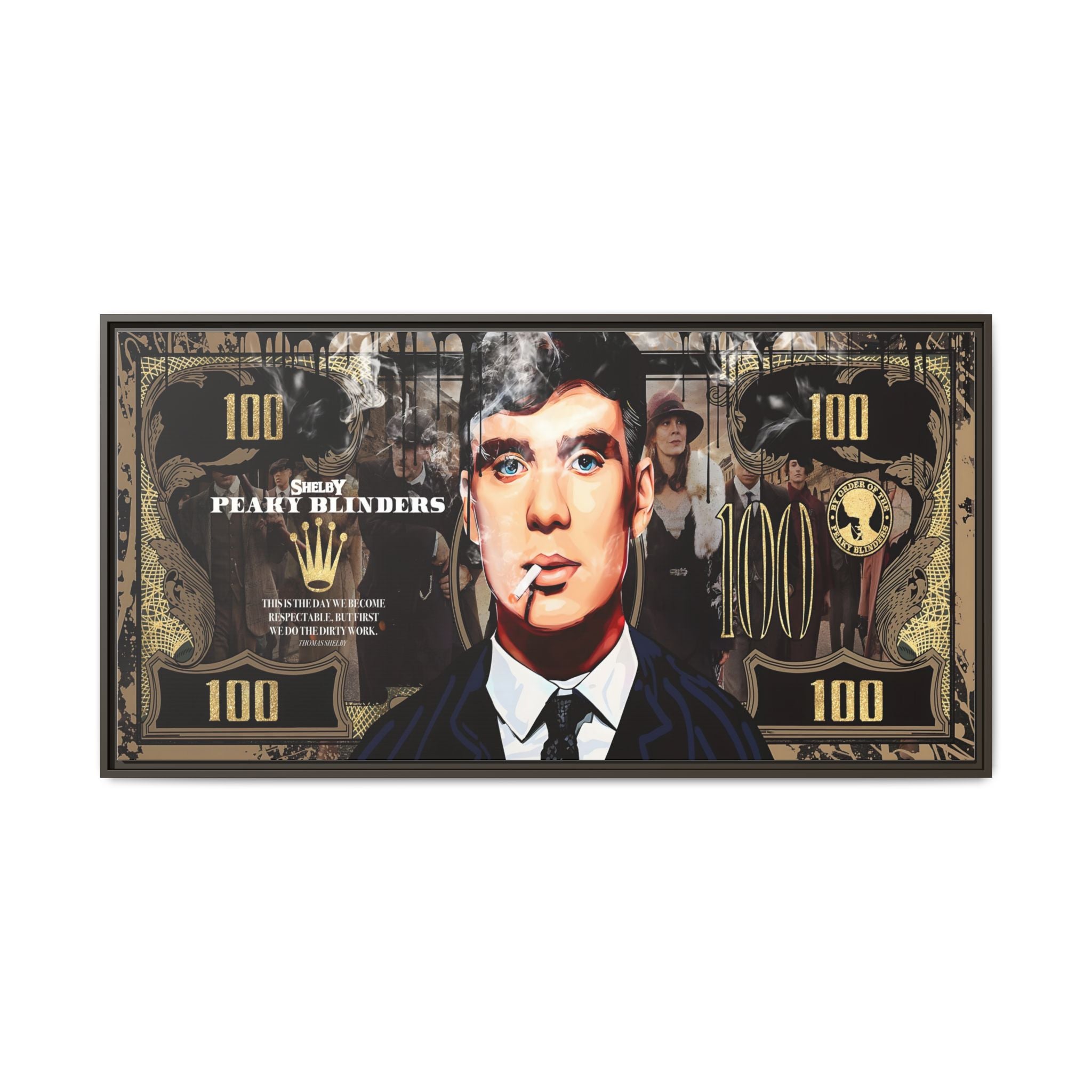 Peaky Blinders Reign: Shelby Empire Rising, Vintage Gangster Art Portrait - Canvas Wall Art