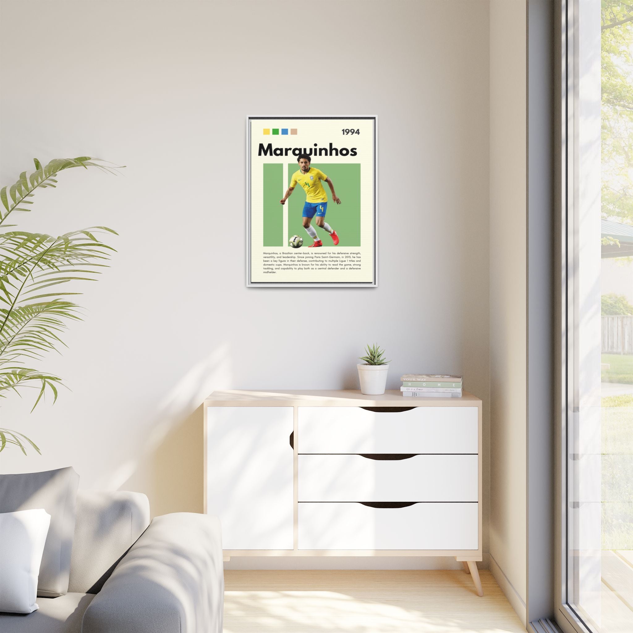 Marquinhos: Defensive Maestro - Canvas Wall Art