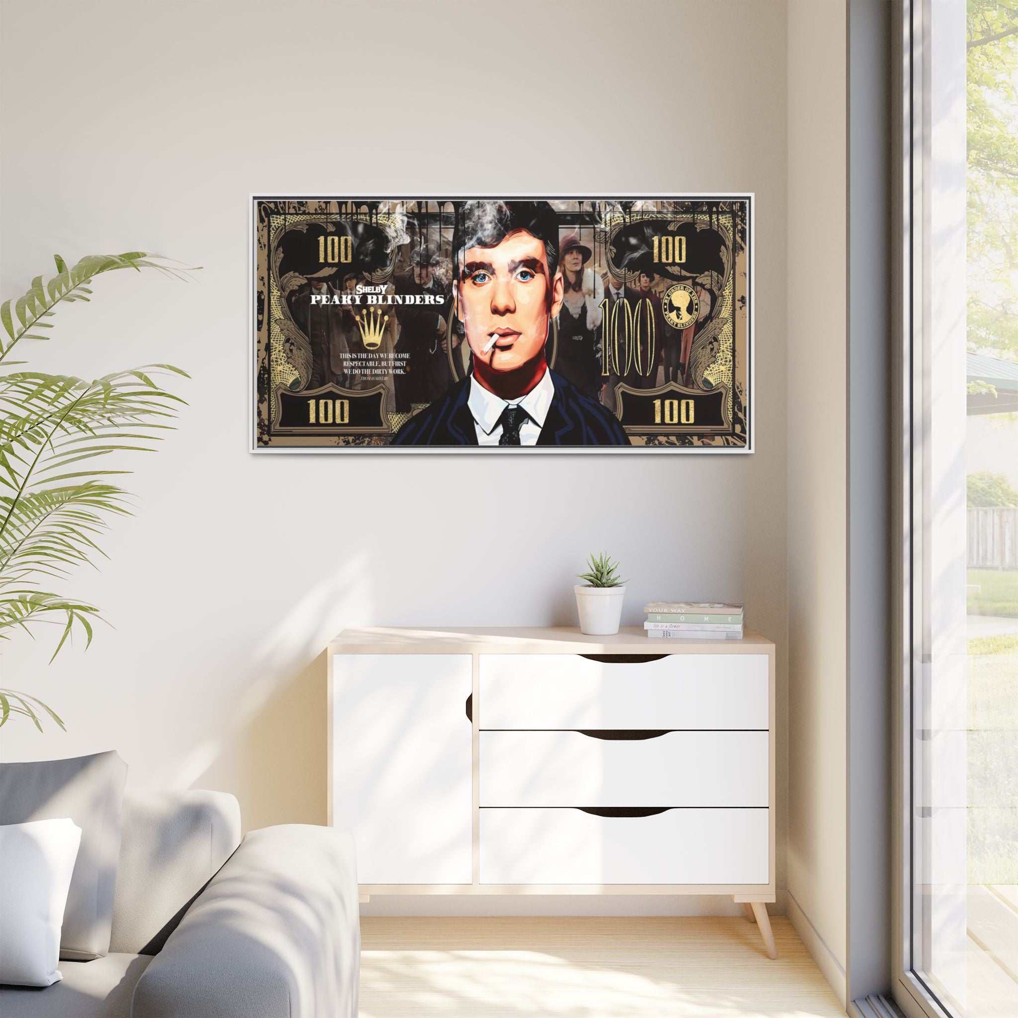Peaky Blinders Reign: Shelby Empire Rising, Vintage Gangster Art Portrait - Canvas Wall Art