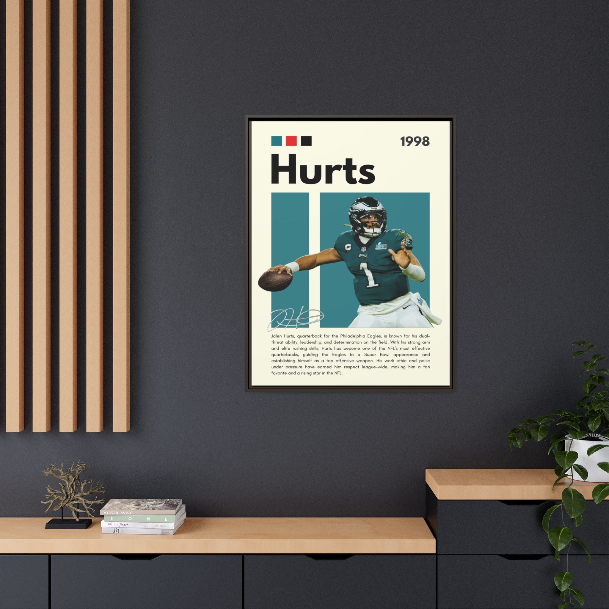 Quarterback's Triumph - Canvas Wall Art