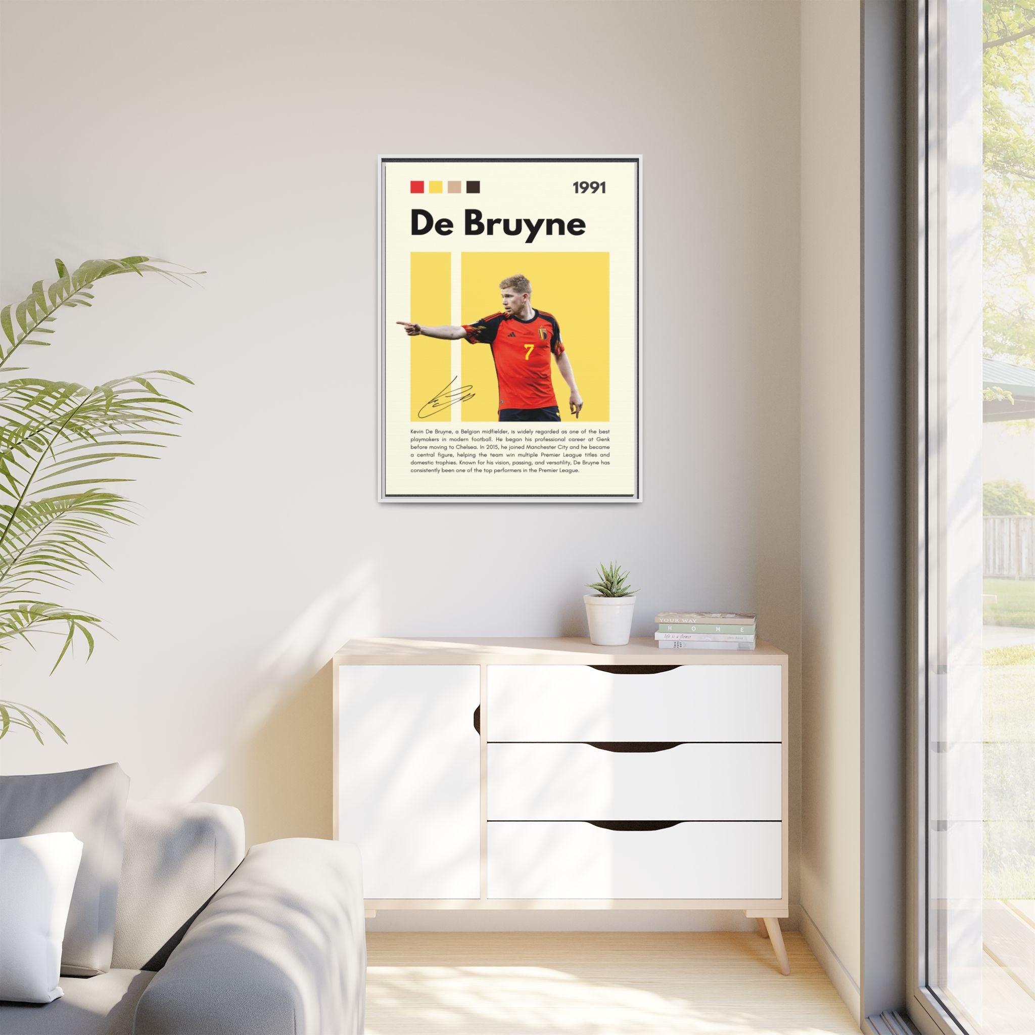 De Bruyne: Football's Maestro - Canvas Wall Art