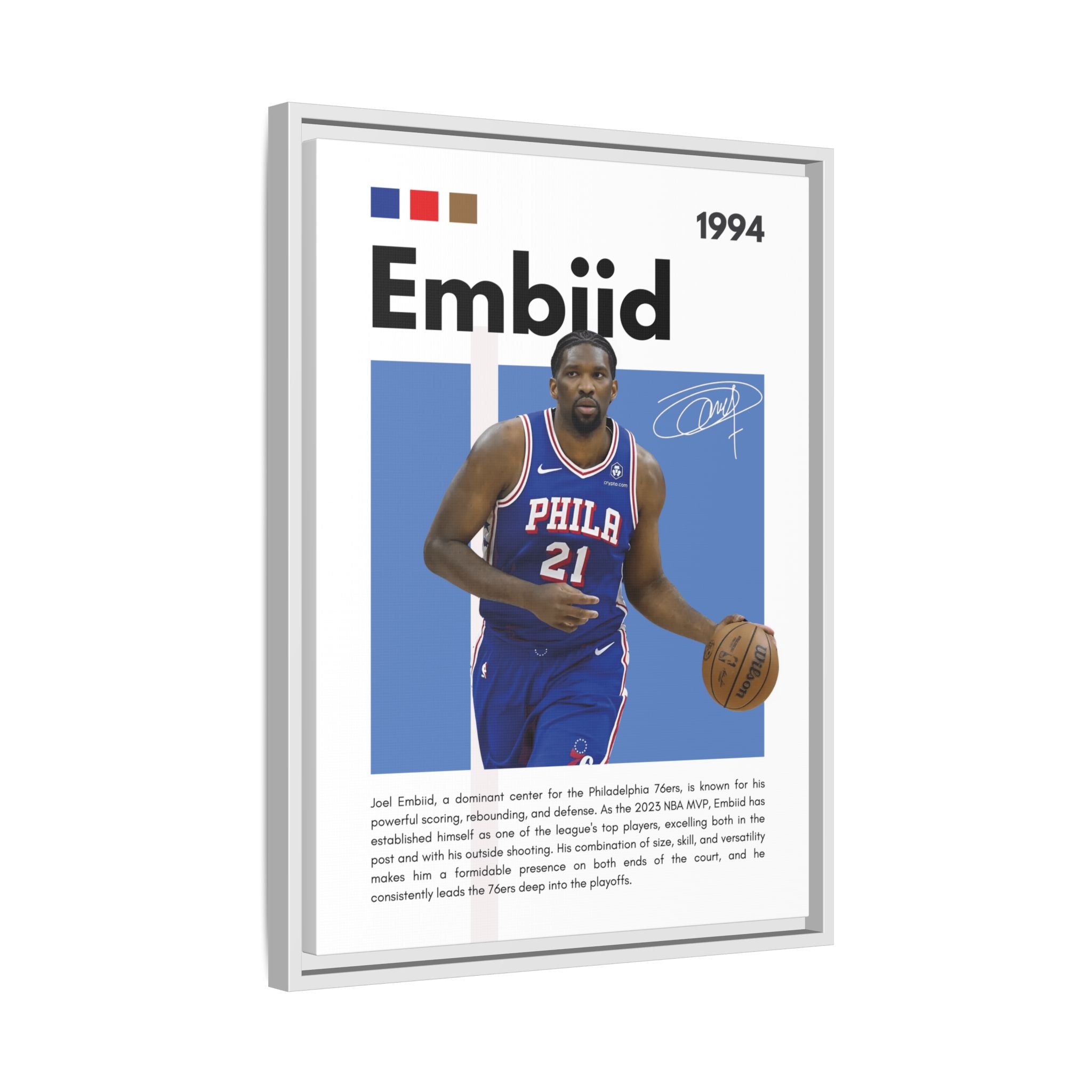 Embiid MVP - Canvas Wall Art